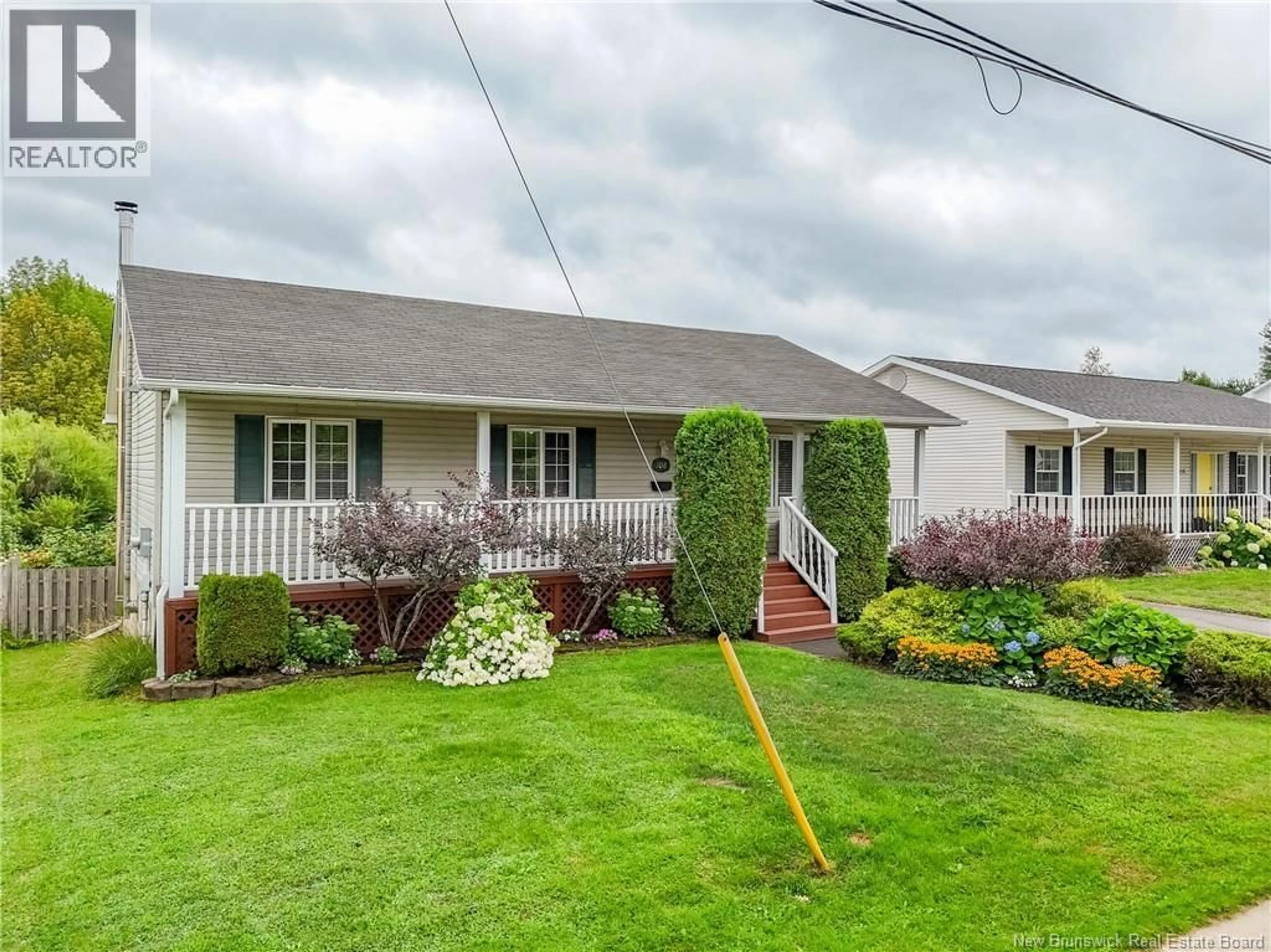 Home with vinyl exterior material, street for 108 LEISURE AVENUE, Fredericton New Brunswick E3B9K9