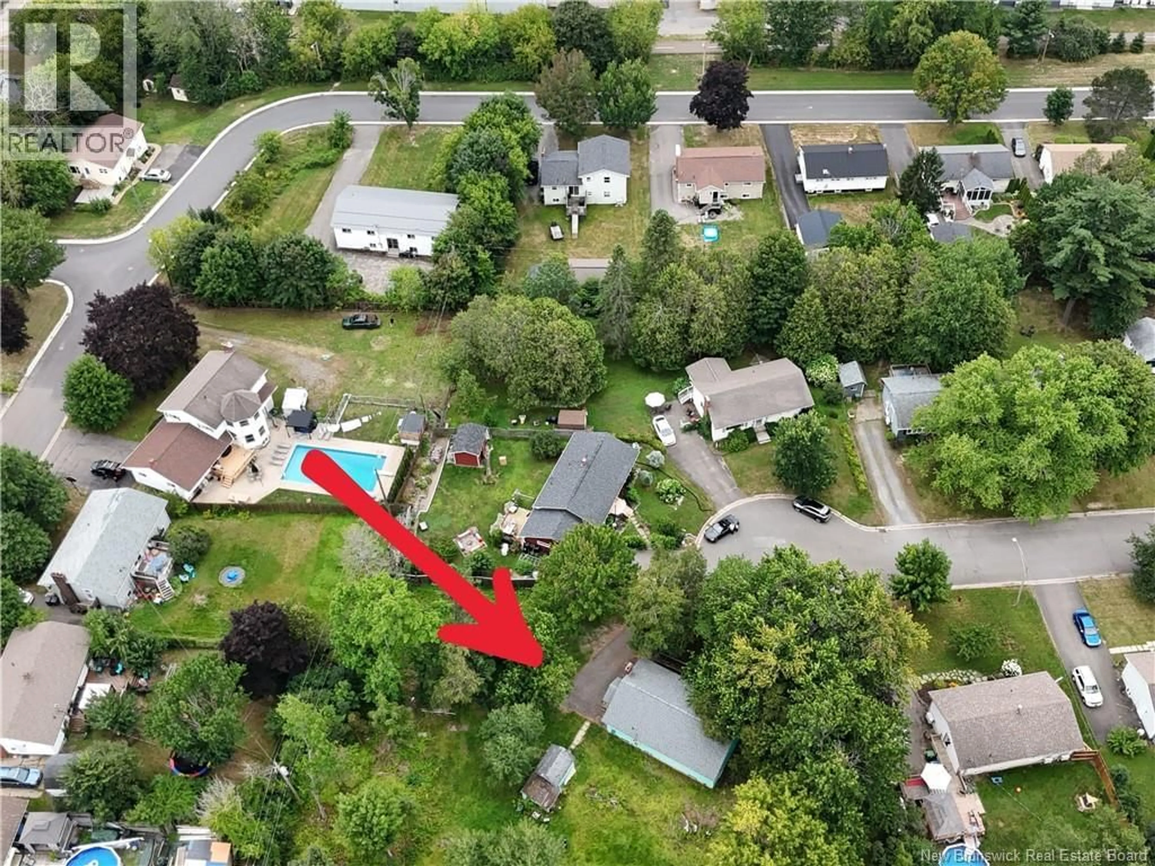 A pic from outside/outdoor area/front of a property/back of a property/a pic from drone, street for 108 FIR COURT, Fredericton New Brunswick E3A2E8