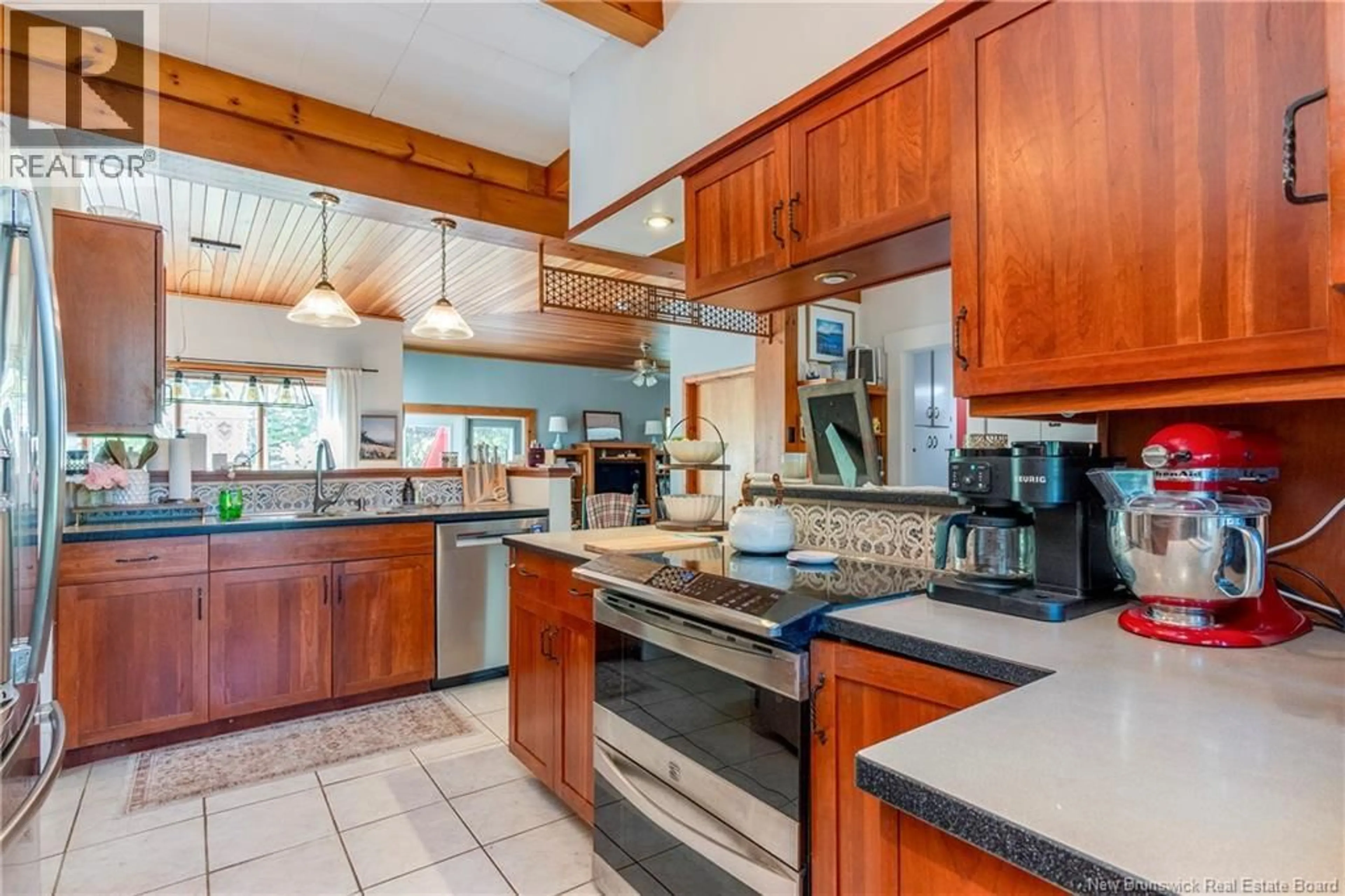 Open concept kitchen, ceramic/tile floor for 8 GORDON STREET, Sussex New Brunswick E4E1Z4