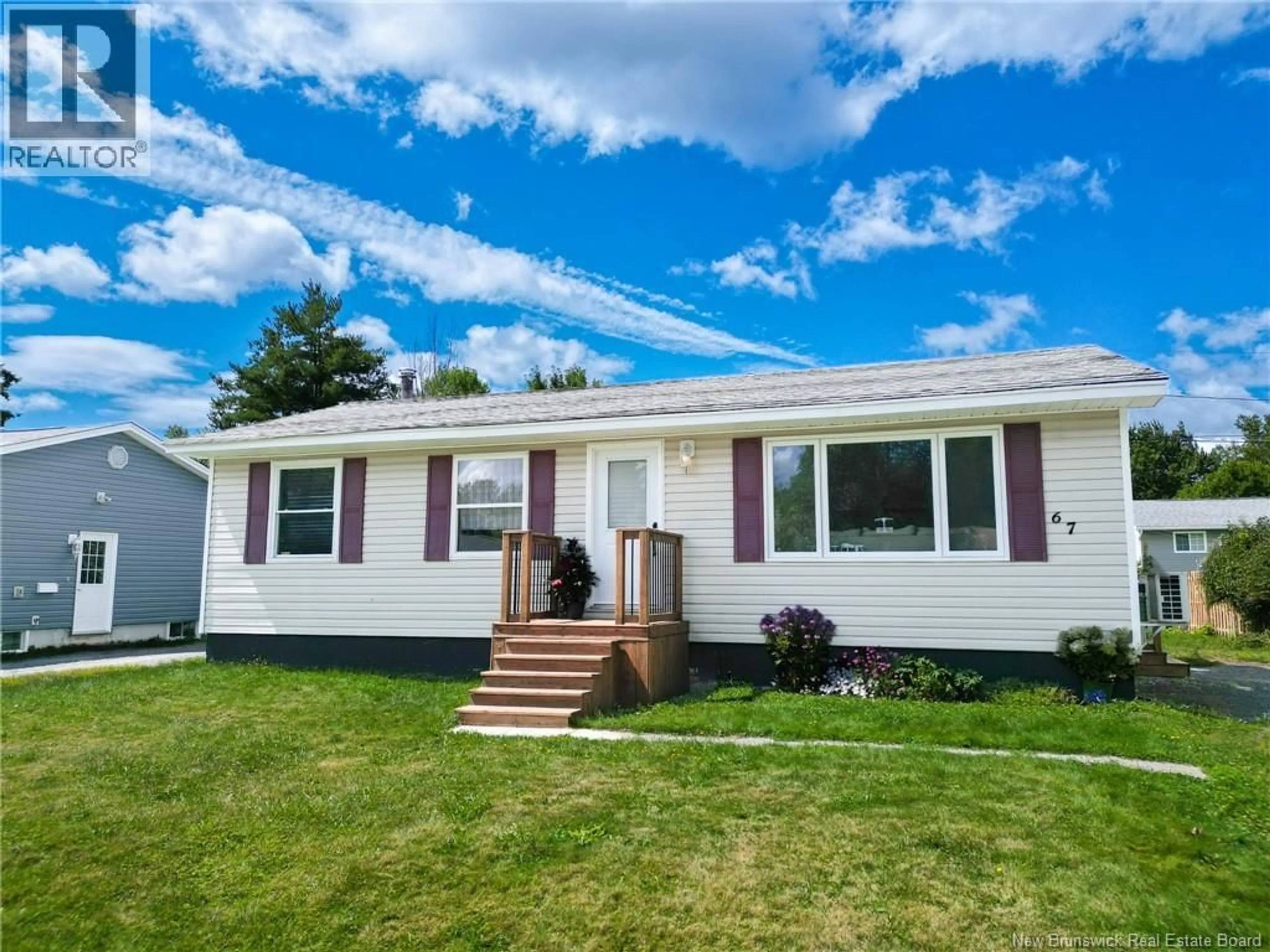 Home with vinyl exterior material, street for 67 WILCOX STREET, Fredericton New Brunswick E3A5C8