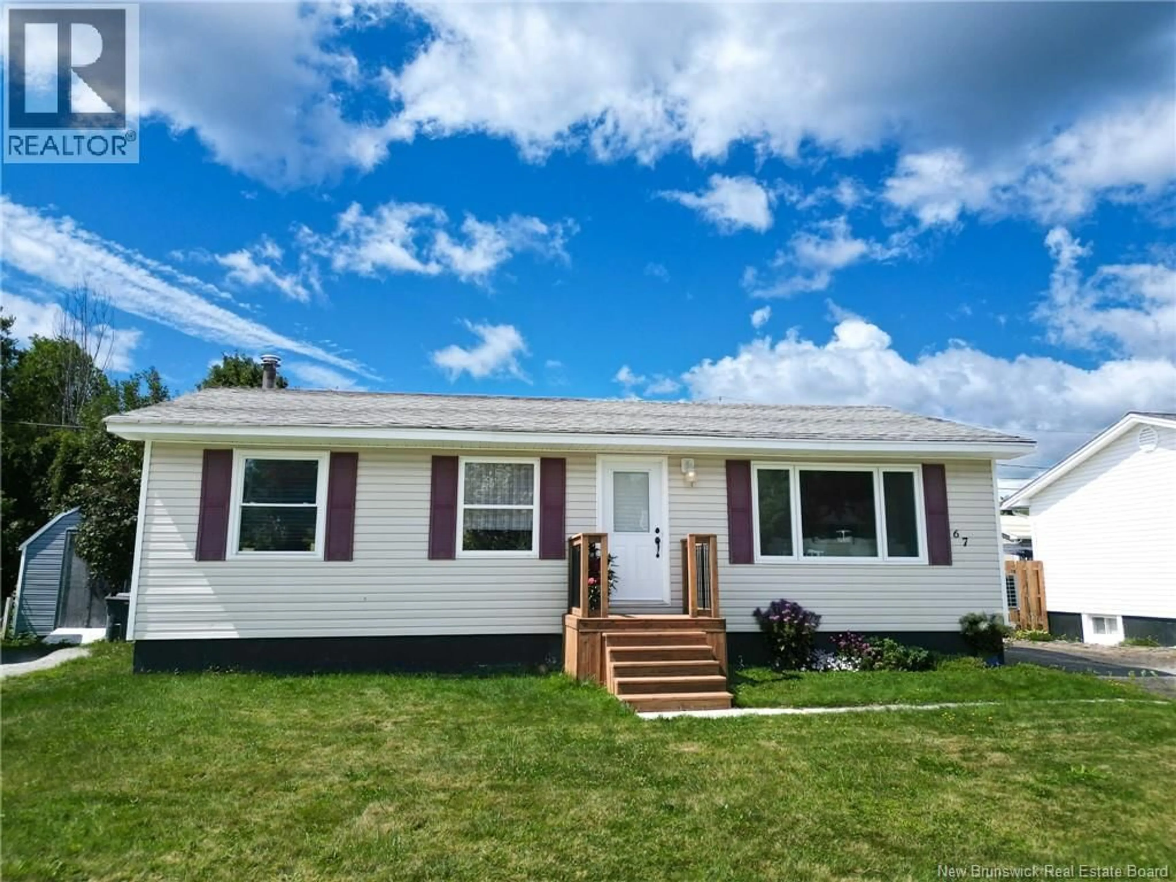 Home with vinyl exterior material, street for 67 WILCOX STREET, Fredericton New Brunswick E3A5C8