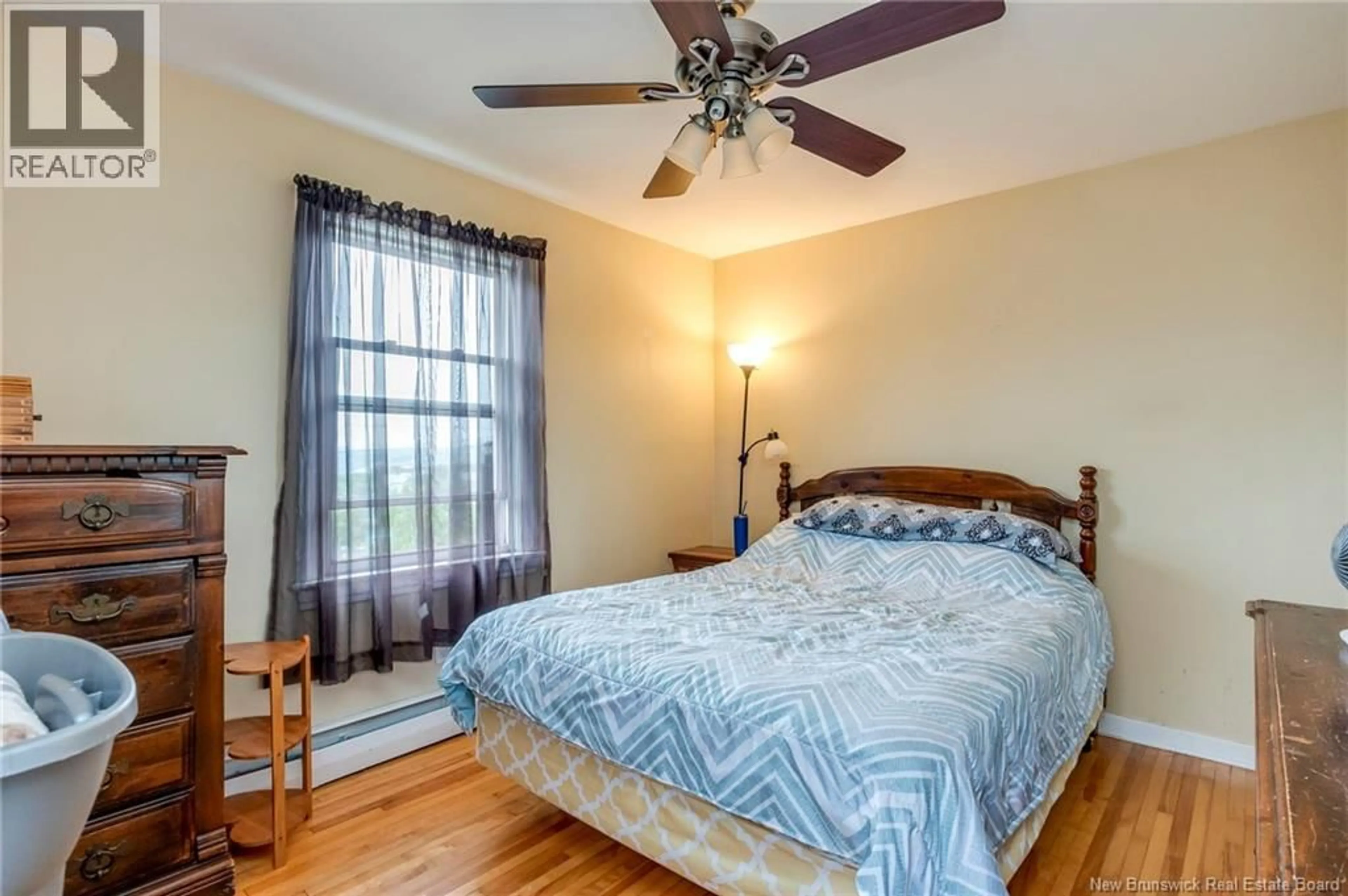 Bedroom with bed, wood/laminate floor for 490 LANCASTER AVENUE, Saint John New Brunswick E2M2L7