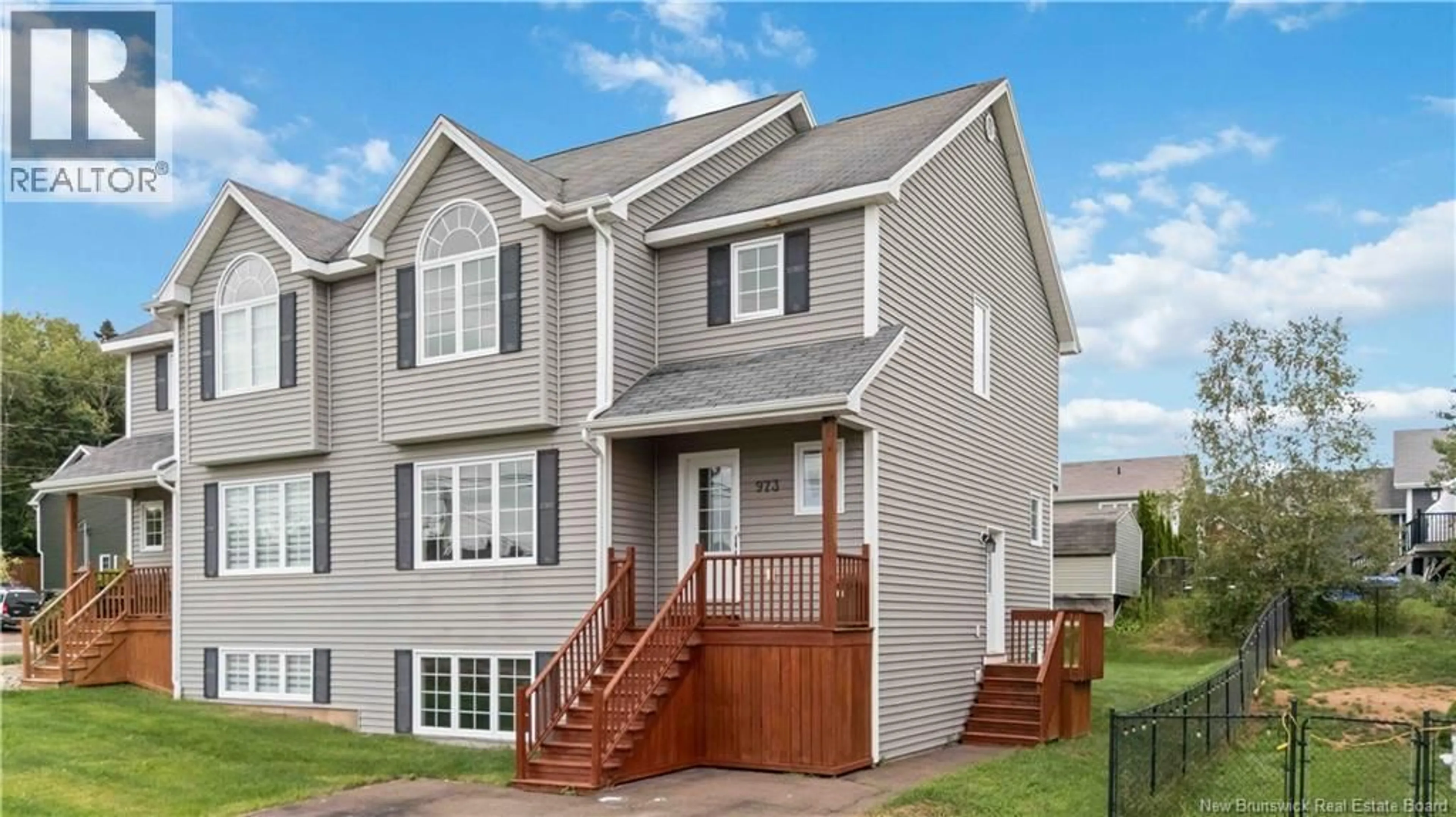 Home with vinyl exterior material, street for 973 MAPLETON ROAD, Moncton New Brunswick E1G2K6