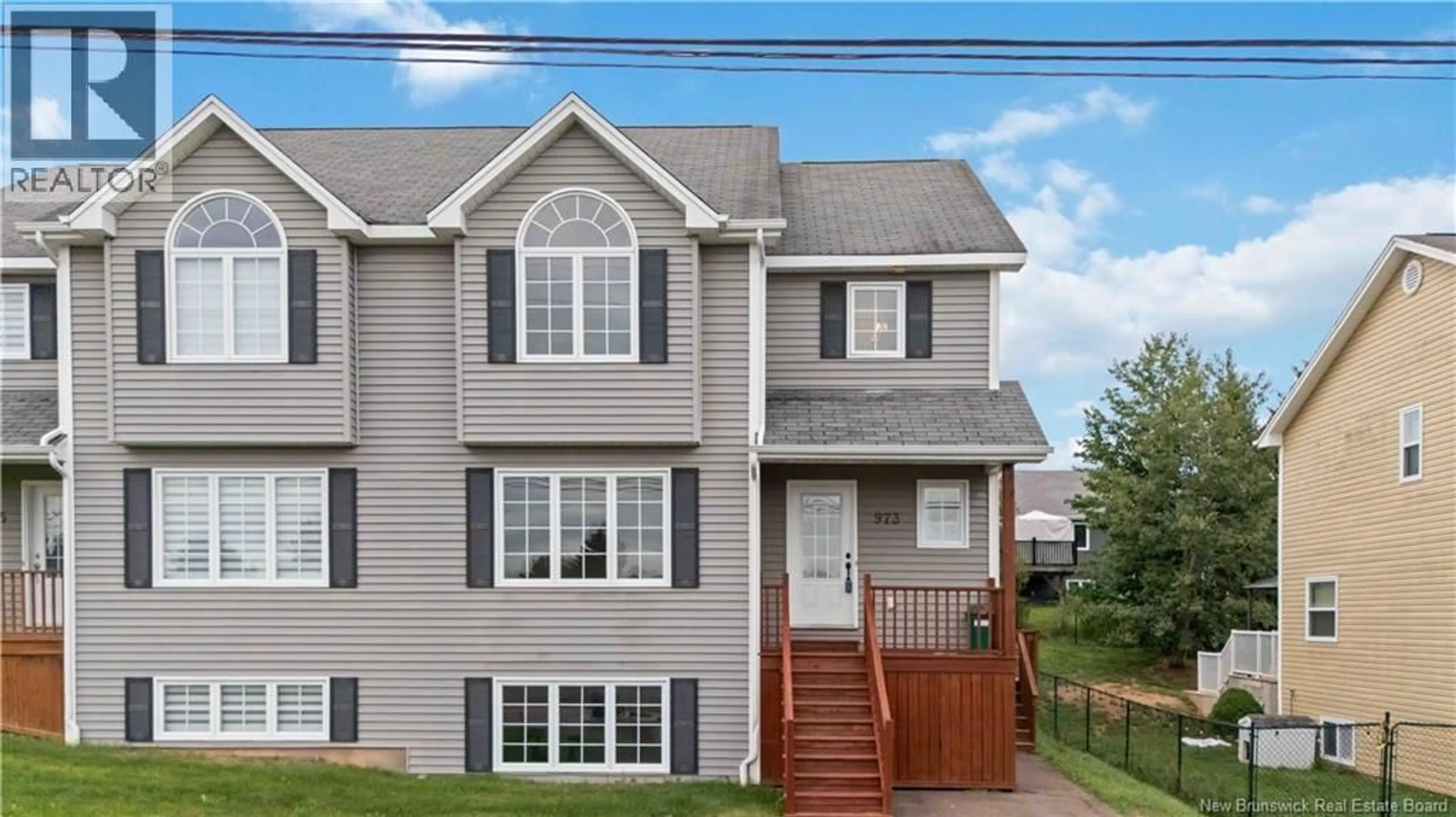 Home with vinyl exterior material, street for 973 MAPLETON ROAD, Moncton New Brunswick E1G2K6