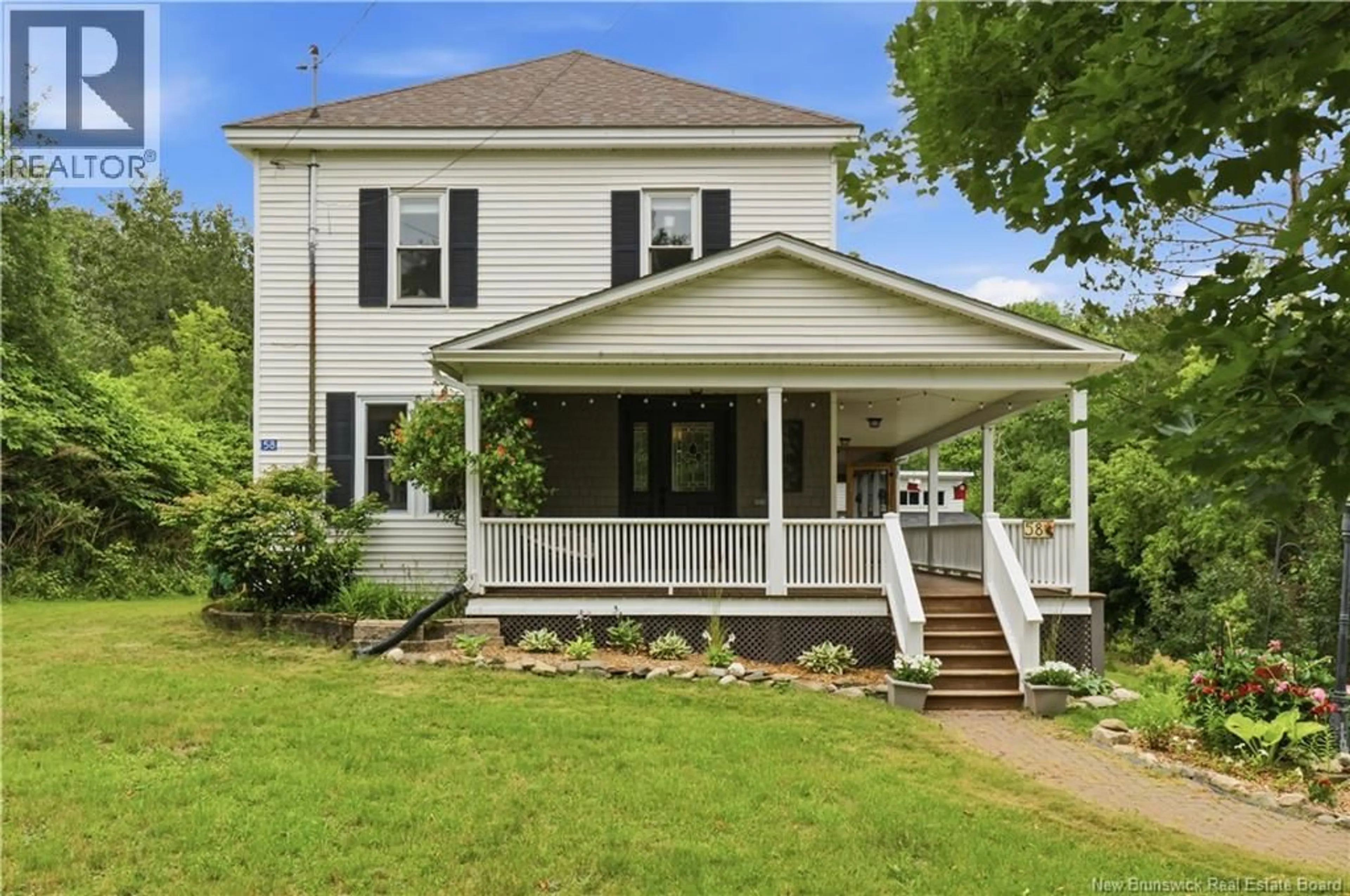 Home with vinyl exterior material, street for 58 MAIN STREET, Stanley New Brunswick E6B1A4
