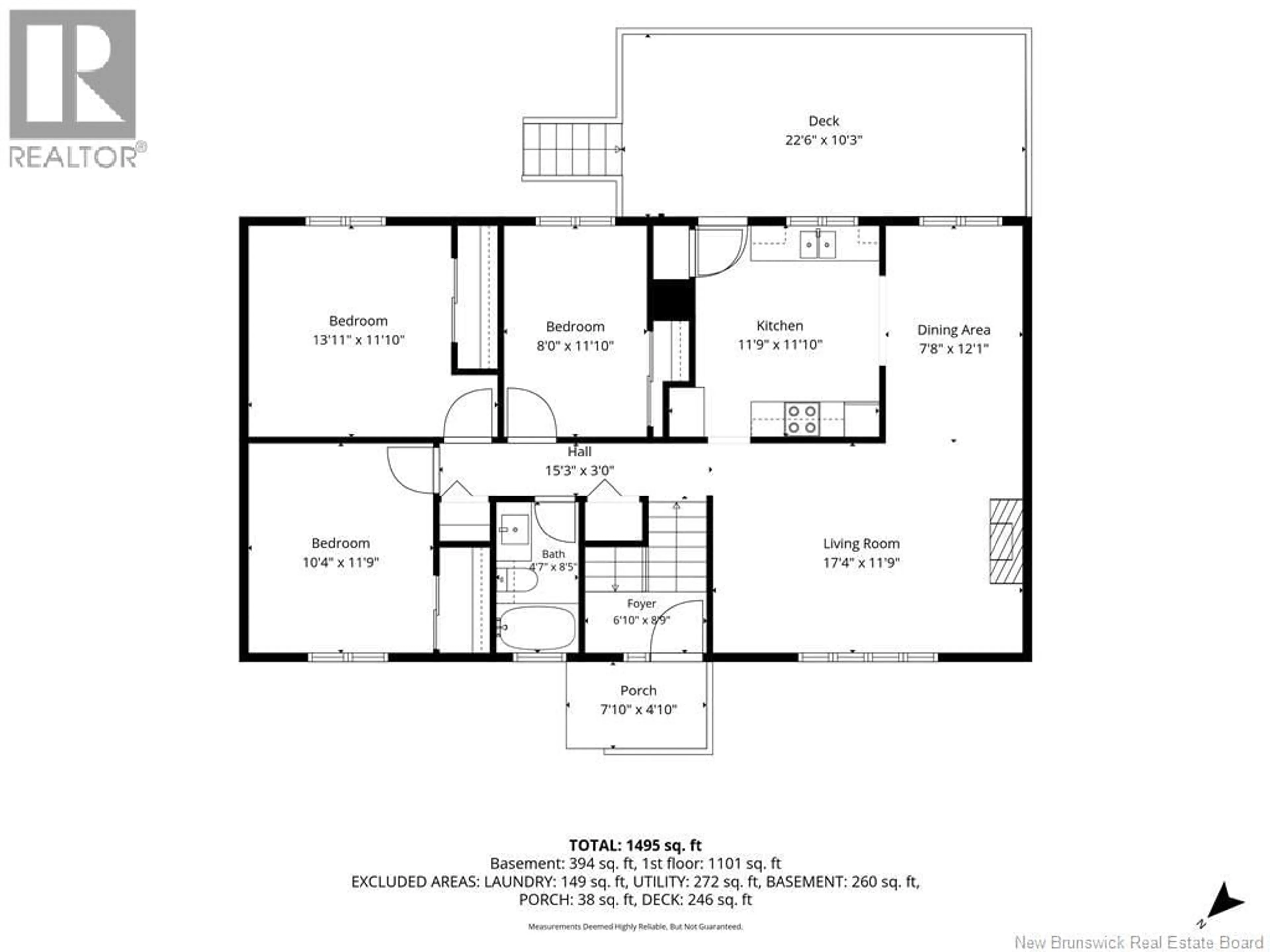 Floor plan for 371 HIGHPLAIN CRESCENT, Miramichi New Brunswick E1V1B3
