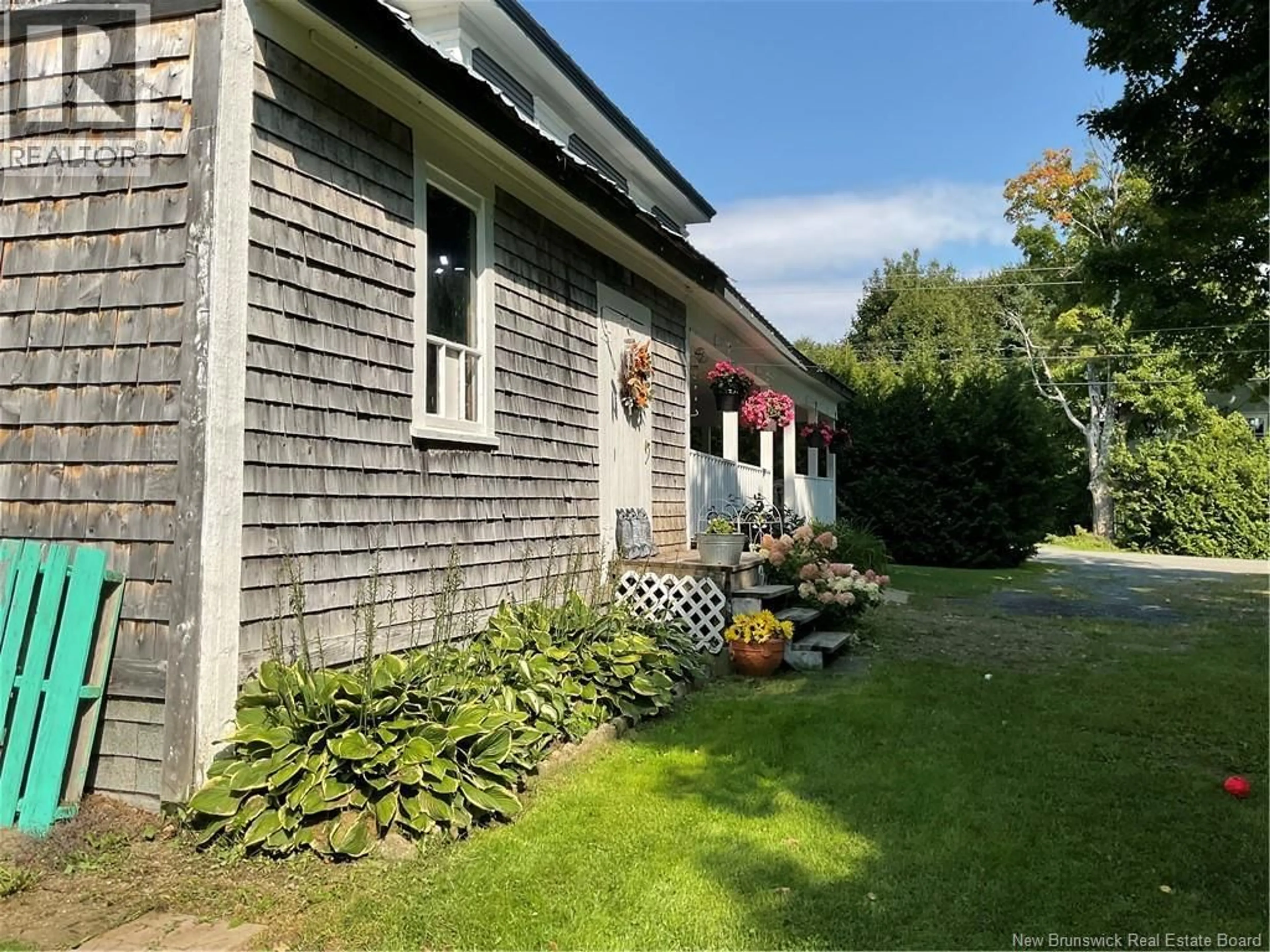 A pic from outside/outdoor area/front of a property/back of a property/a pic from drone, street for 350 DEBEC ROAD, Debec New Brunswick E7N3B4