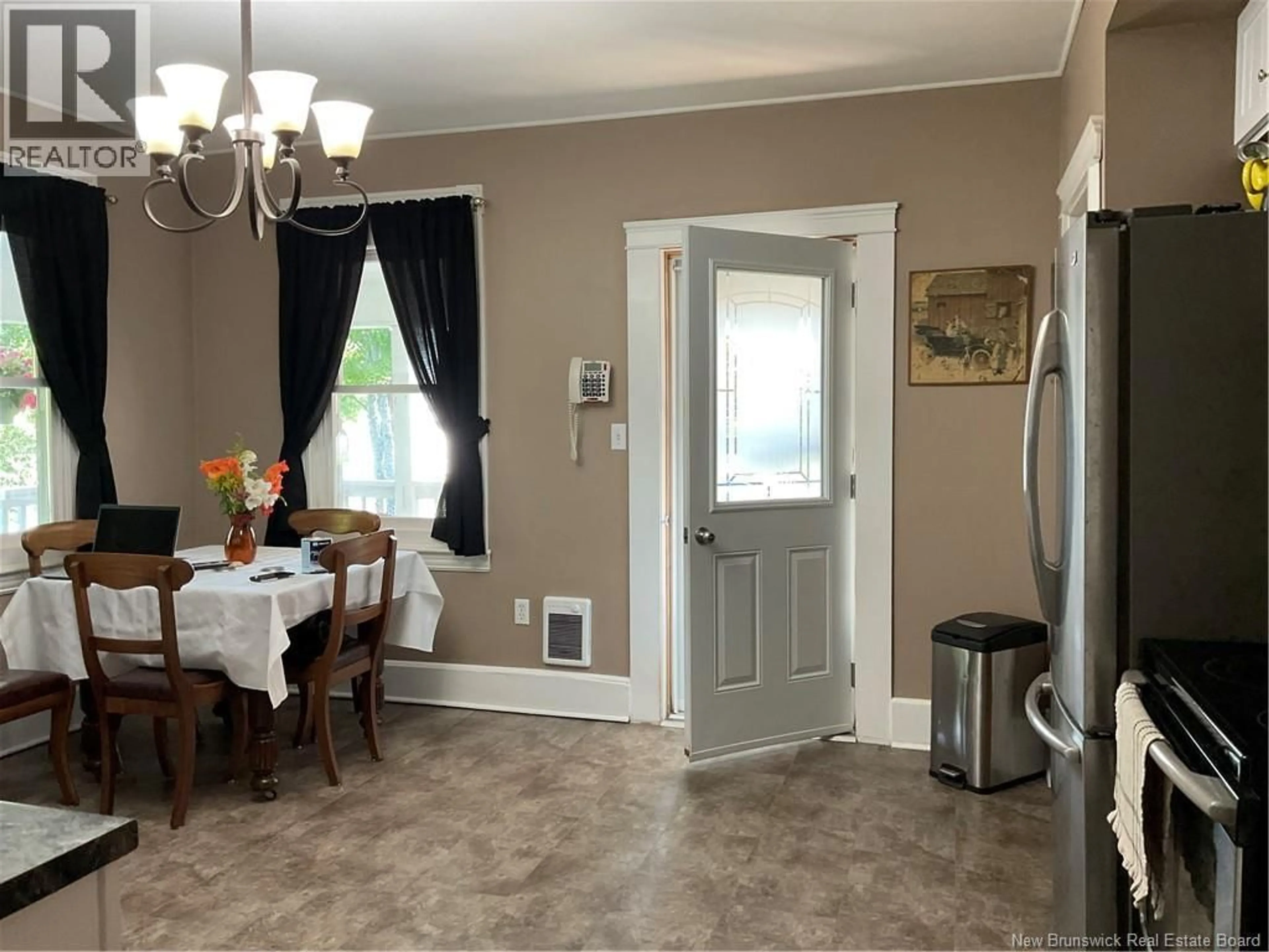 Dining room, ceramic/tile floor for 350 DEBEC ROAD, Debec New Brunswick E7N3B4