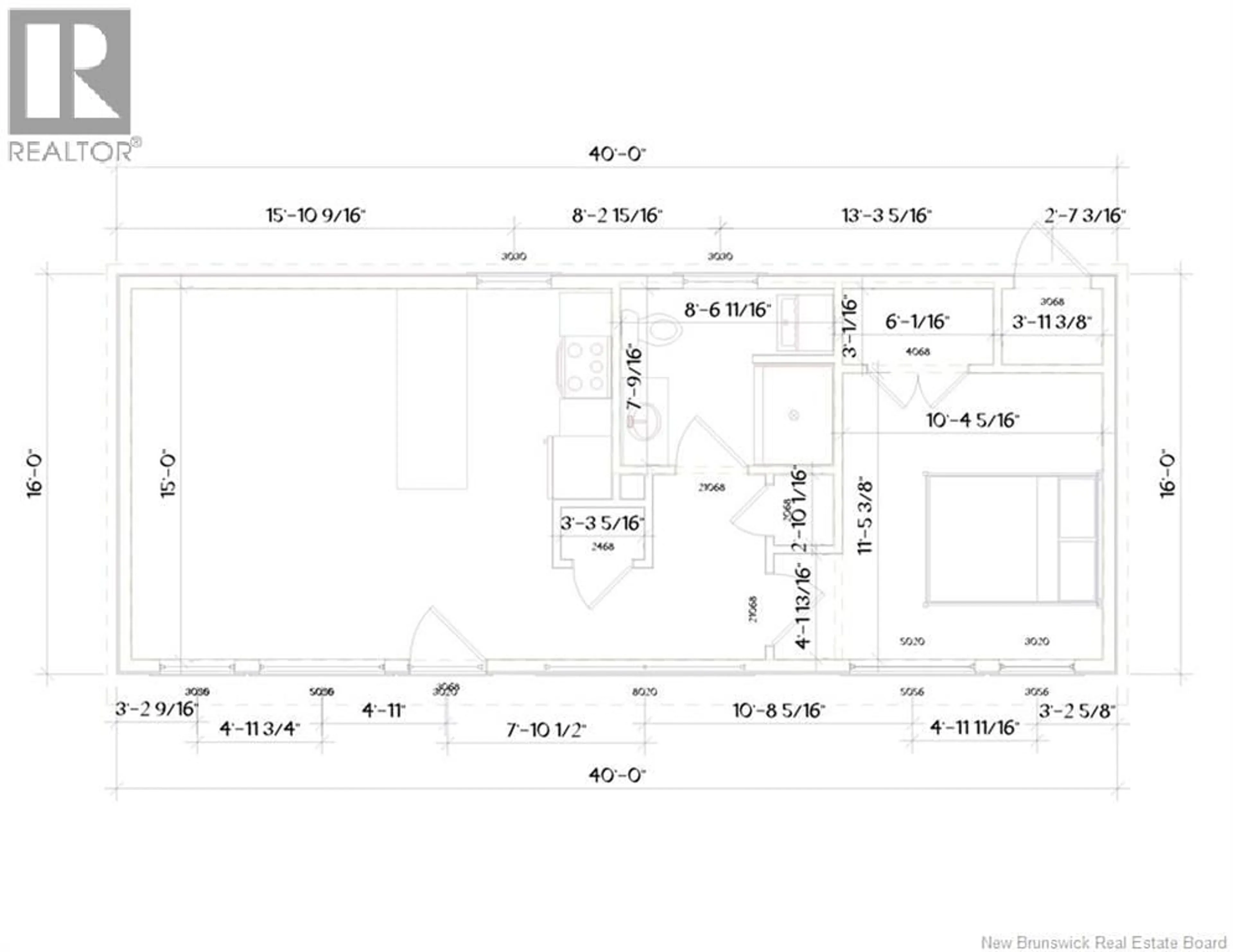 Floor plan for 2 - 2 TINY HOME, Centreville New Brunswick E7K0A2