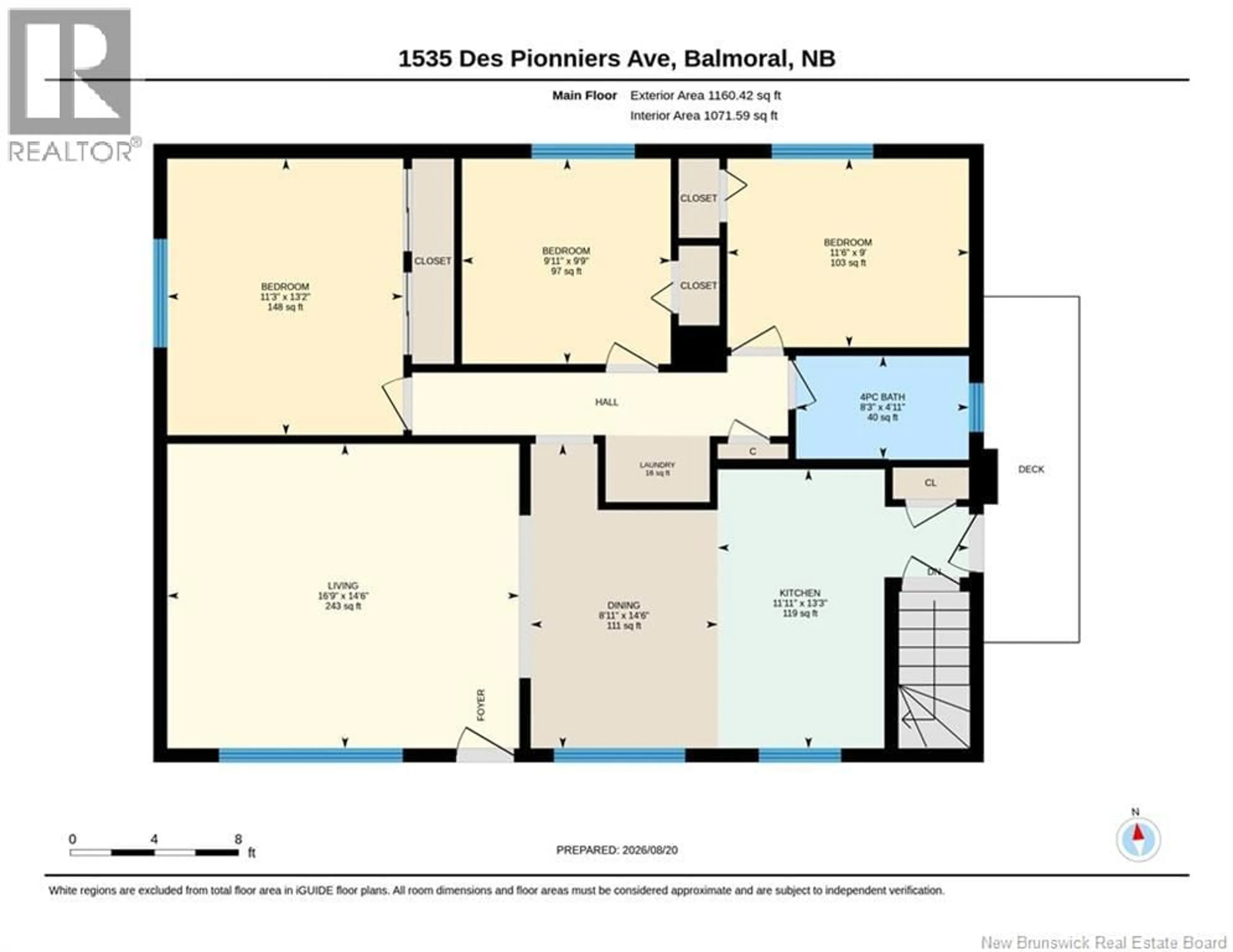 Floor plan for 1535 DES PIONNIERS AVENUE, Balmoral New Brunswick E8E1B9