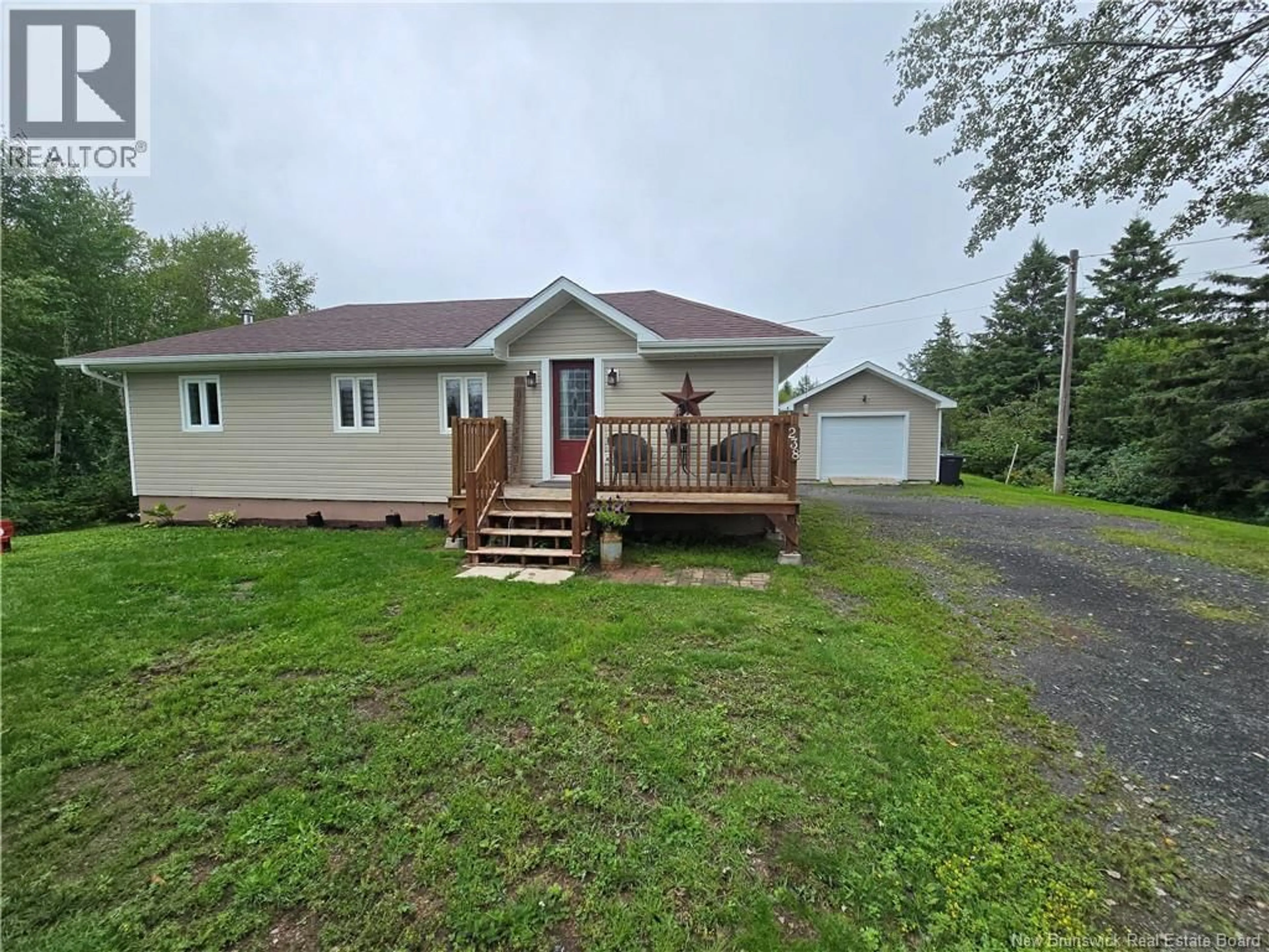 A pic from outside/outdoor area/front of a property/back of a property/a pic from drone, unknown for 238 LAPLANTE, Laplante New Brunswick E8J1Z6