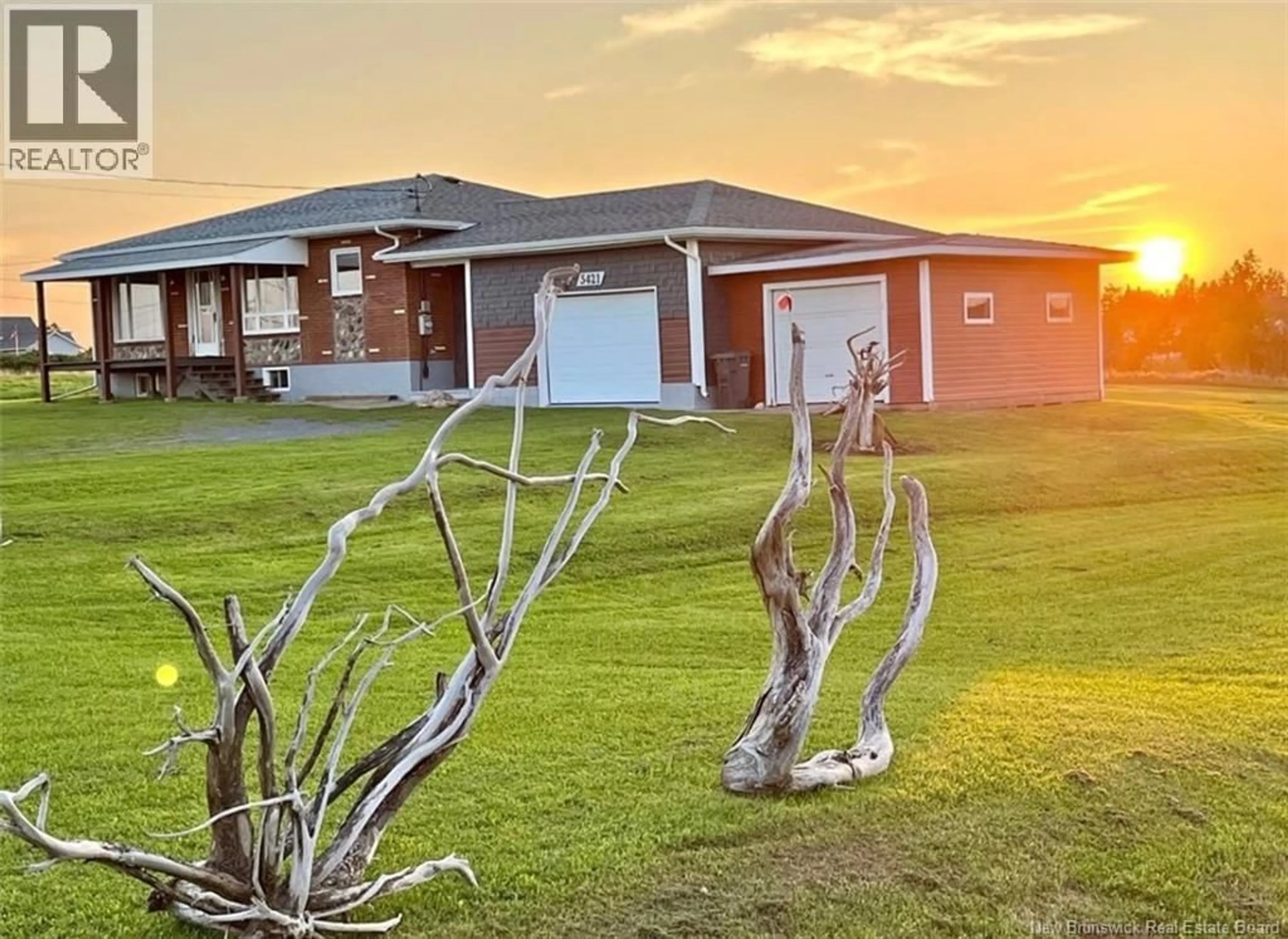 A pic from outside/outdoor area/front of a property/back of a property/a pic from drone, unknown for 3421 ROUTE 305, Pigeon Hill New Brunswick E8T2W3