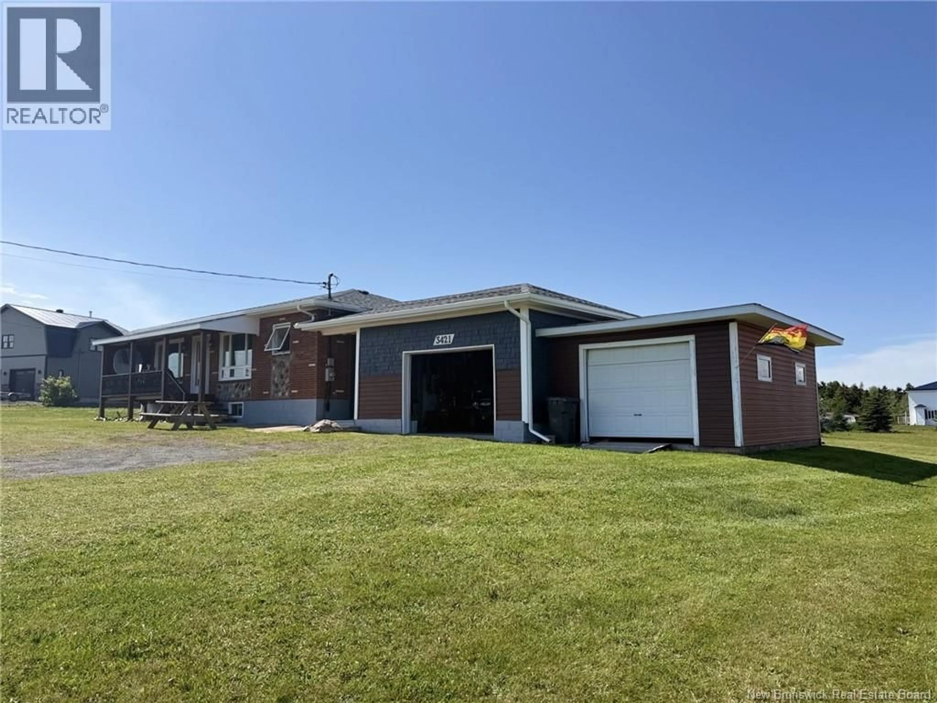 A pic from outside/outdoor area/front of a property/back of a property/a pic from drone, unknown for 3421 ROUTE 305, Pigeon Hill New Brunswick E8T2W3