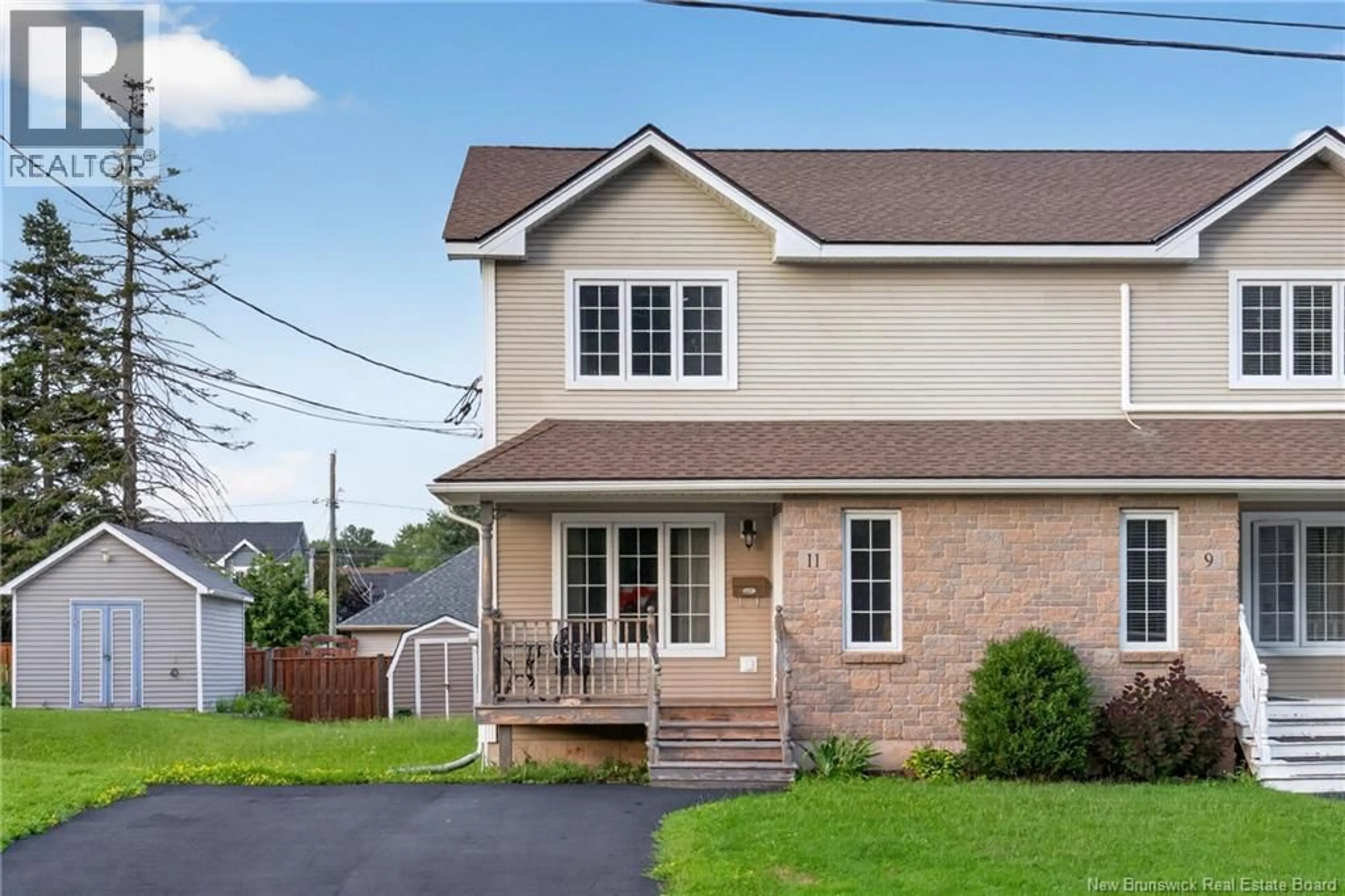 Home with vinyl exterior material, street for 11 BERRY STREET, Moncton New Brunswick E1A6G3