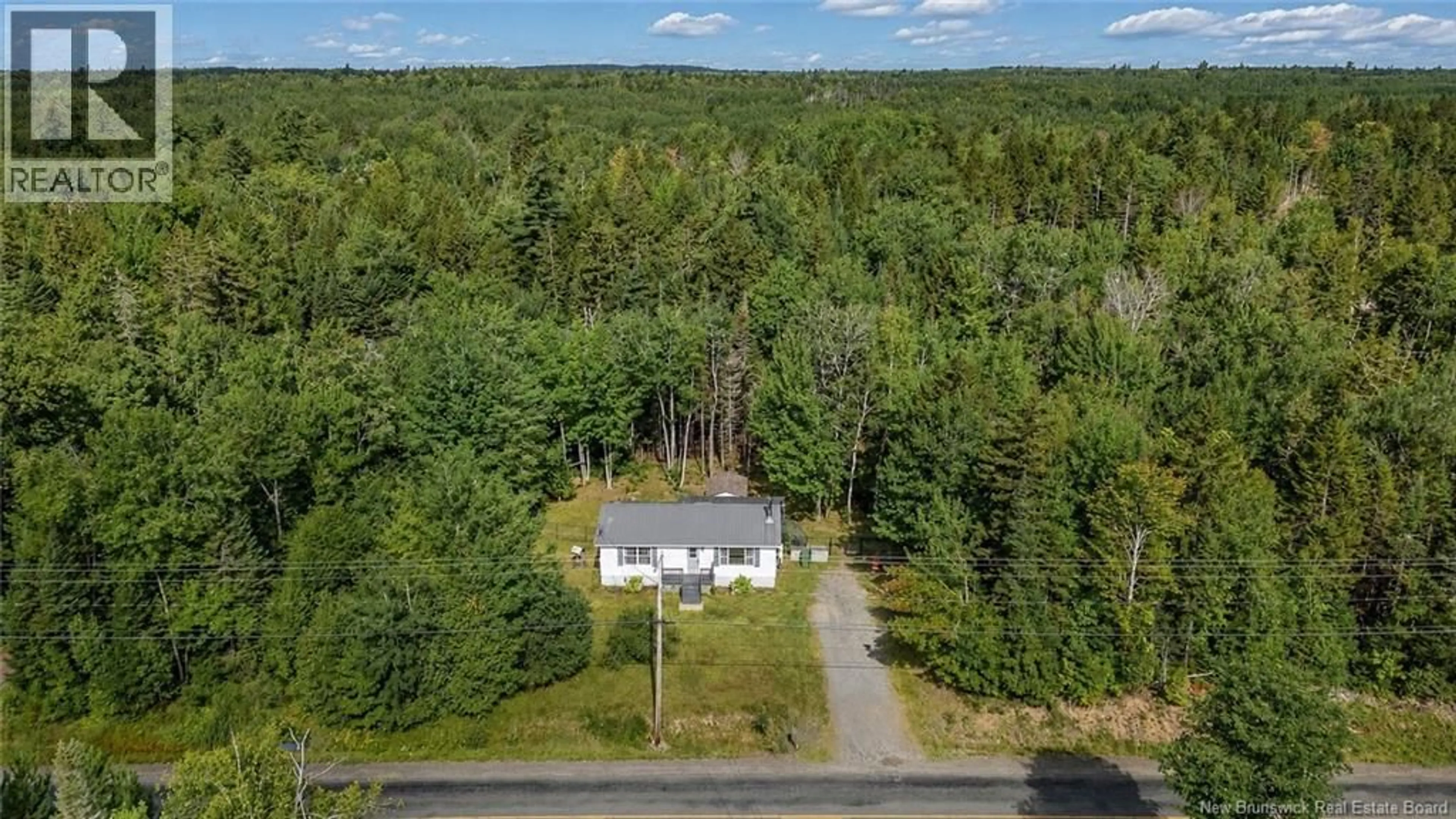 A pic from outside/outdoor area/front of a property/back of a property/a pic from drone, forest/trees view for 1020 CHARTERS SETTLEMENT ROAD, Charters Settlement New Brunswick E3C1X7