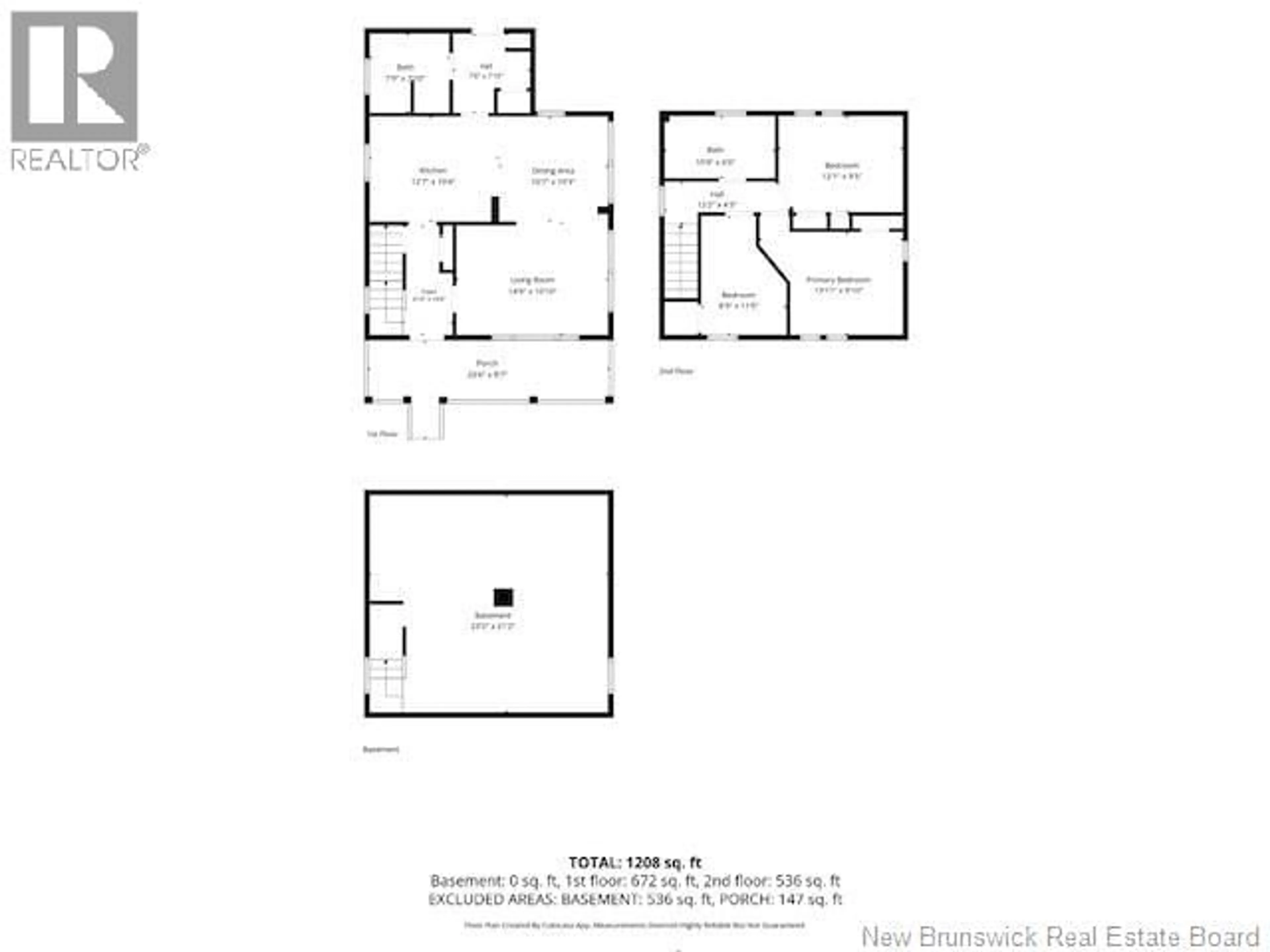 Floor plan for 388 VICTORIA STREET, Dalhousie New Brunswick E8C2S4