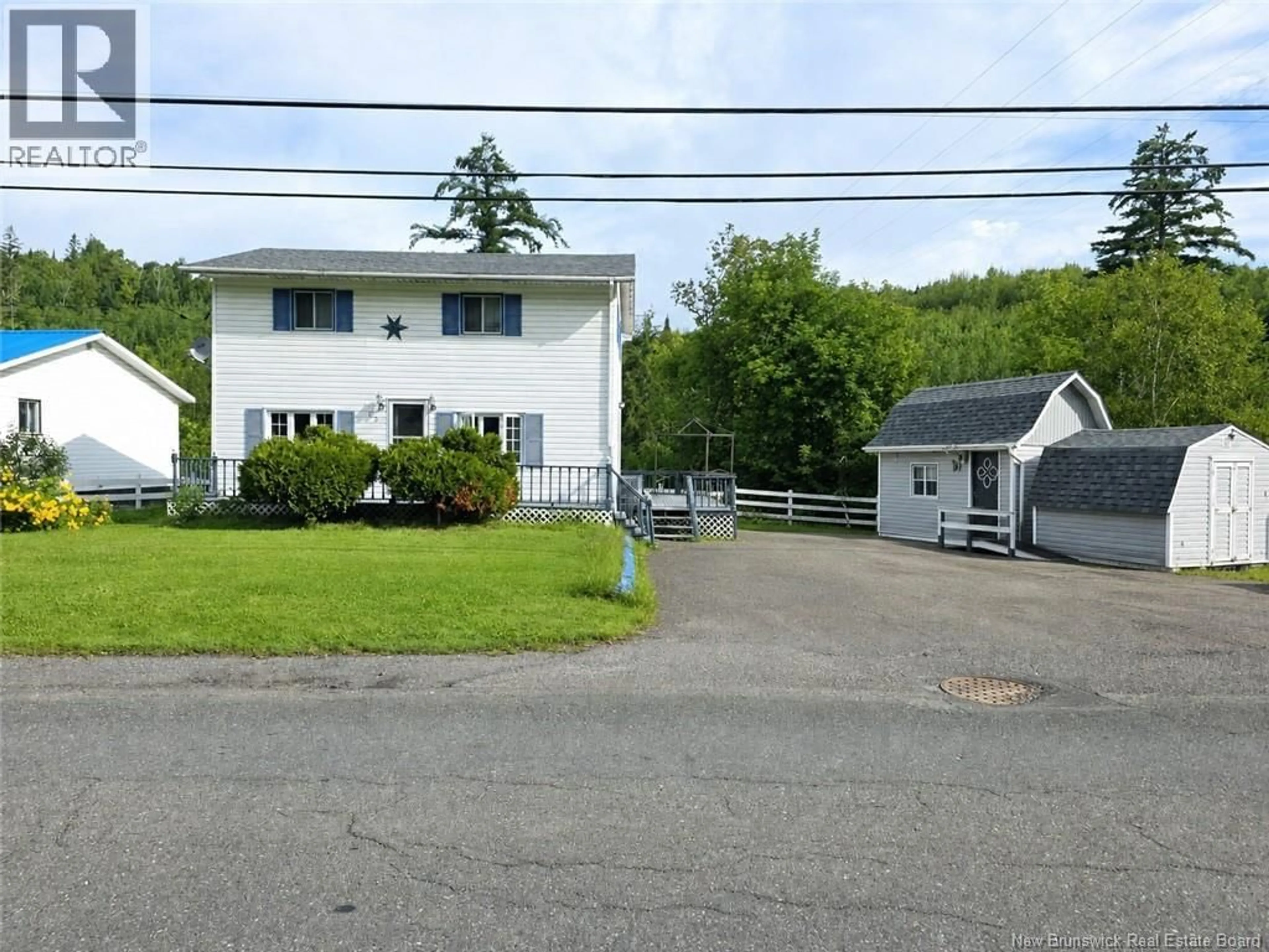 A pic from outside/outdoor area/front of a property/back of a property/a pic from drone, street for 83 GULCH ROAD, Perth-Andover New Brunswick E7H2E7