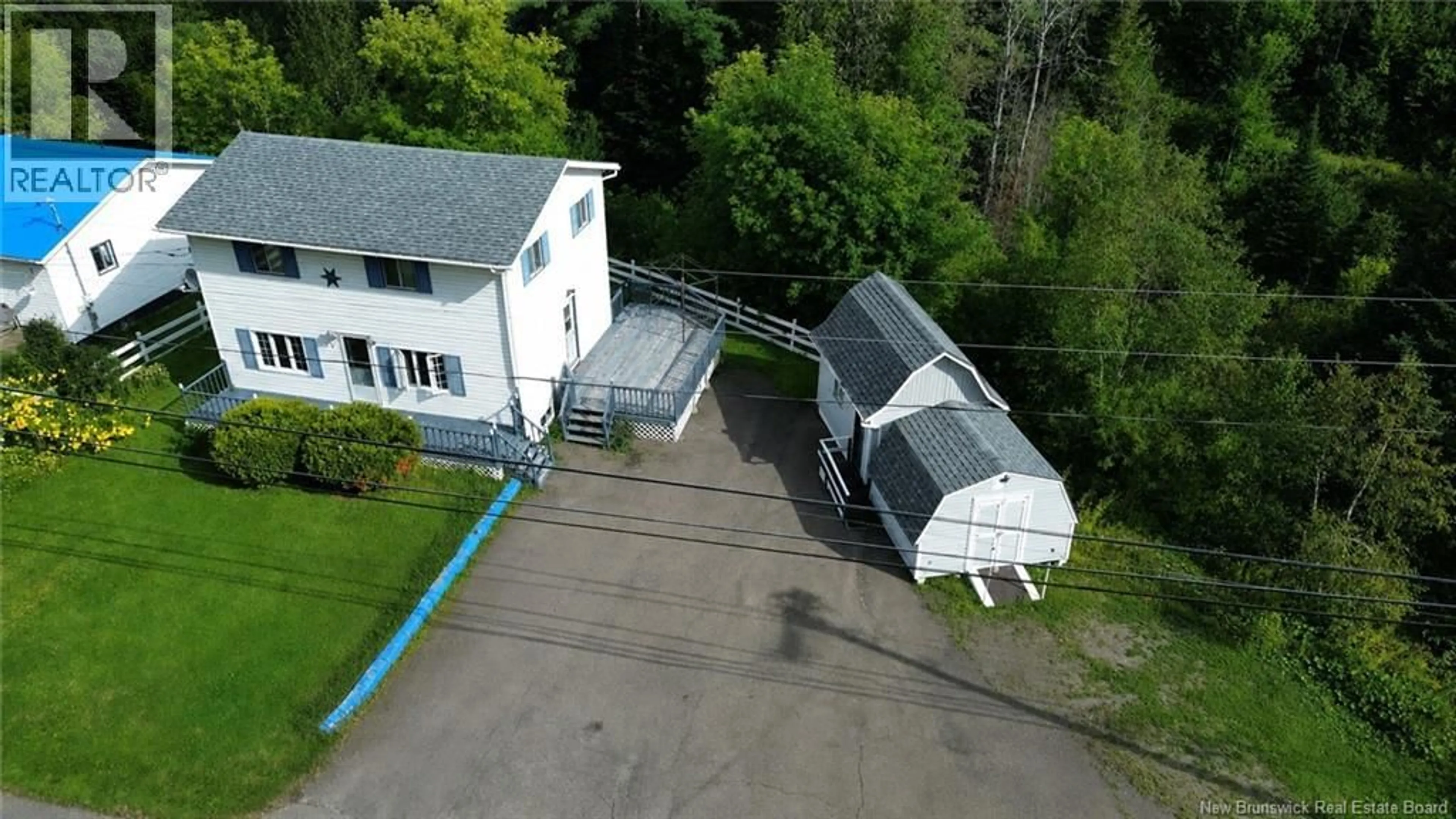 A pic from outside/outdoor area/front of a property/back of a property/a pic from drone, building for 83 GULCH ROAD, Perth-Andover New Brunswick E7H2E7