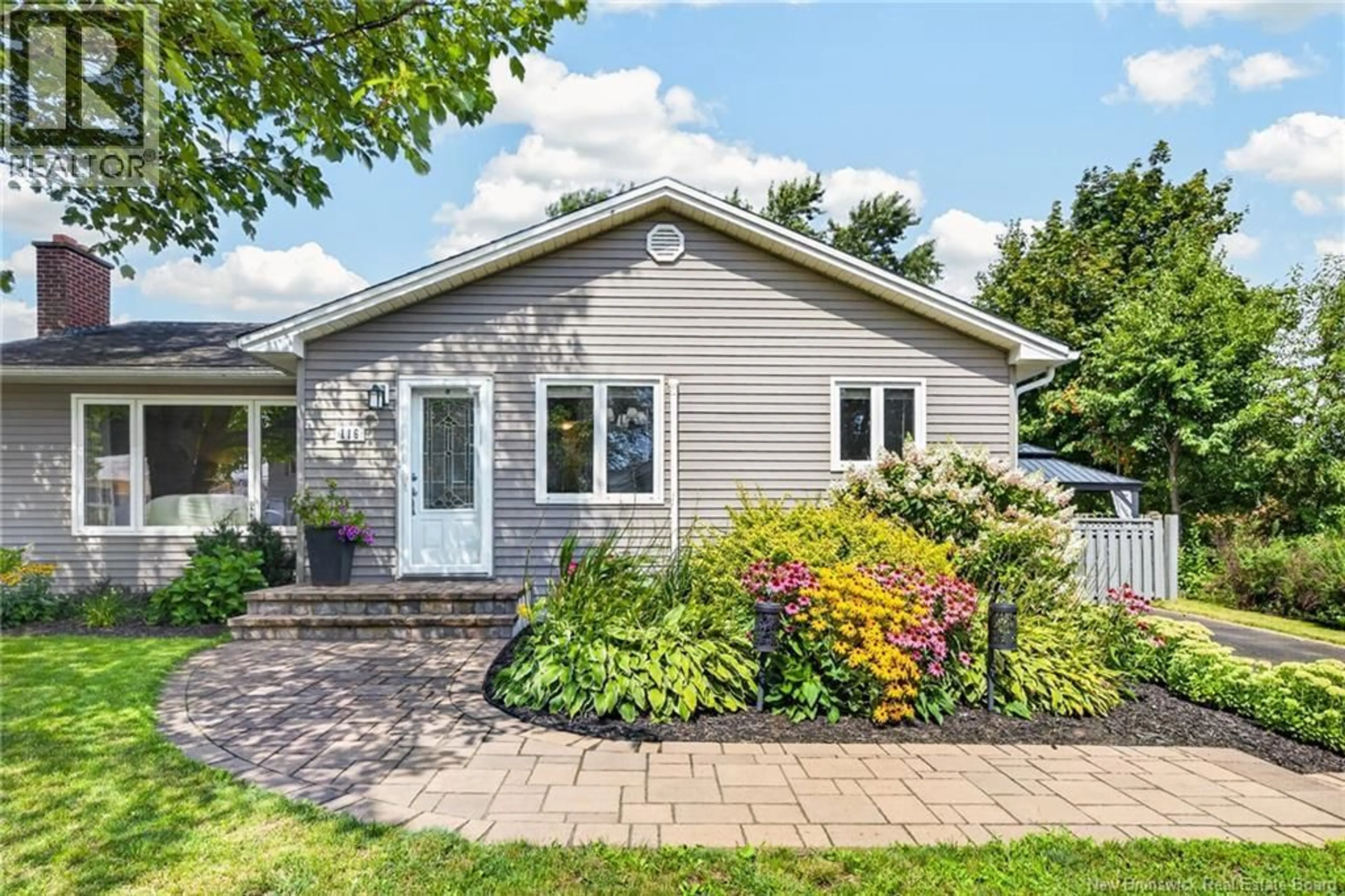 Home with vinyl exterior material, street for 116 ELLERDALE AVENUE, Moncton New Brunswick E1A3N1