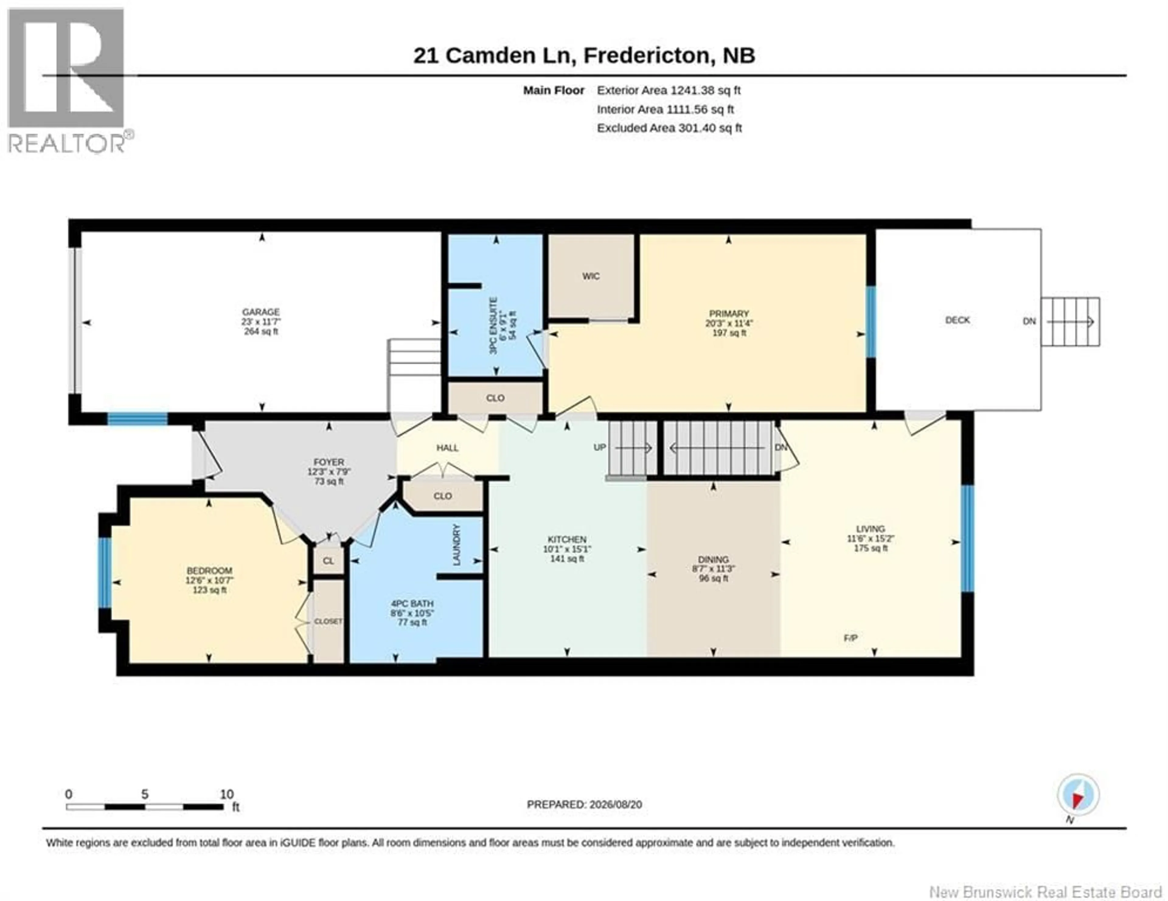 Floor plan for 21 CAMDEN LANE, Fredericton New Brunswick E3G0E5