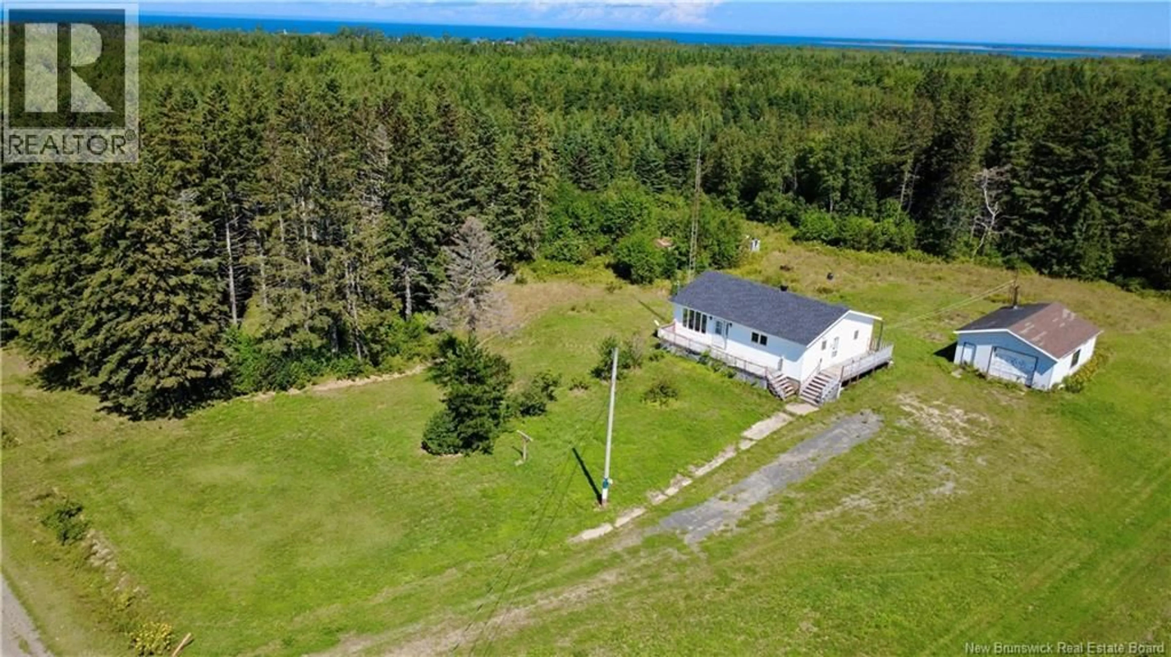 A pic from outside/outdoor area/front of a property/back of a property/a pic from drone, water/lake/river/ocean view for 3109 RUE MORAIS, Bas-Caraquet New Brunswick E1W6A5