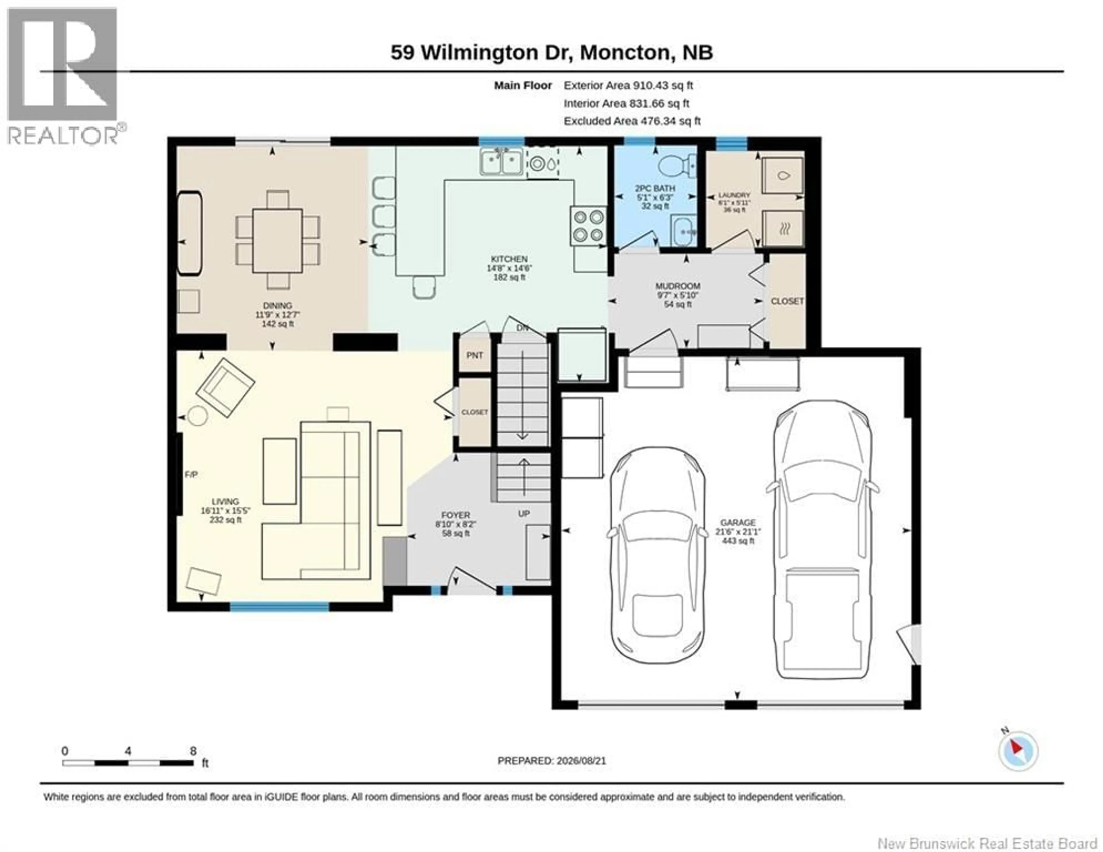 Floor plan for 59 WILMINGTON, Moncton New Brunswick E1A9L3