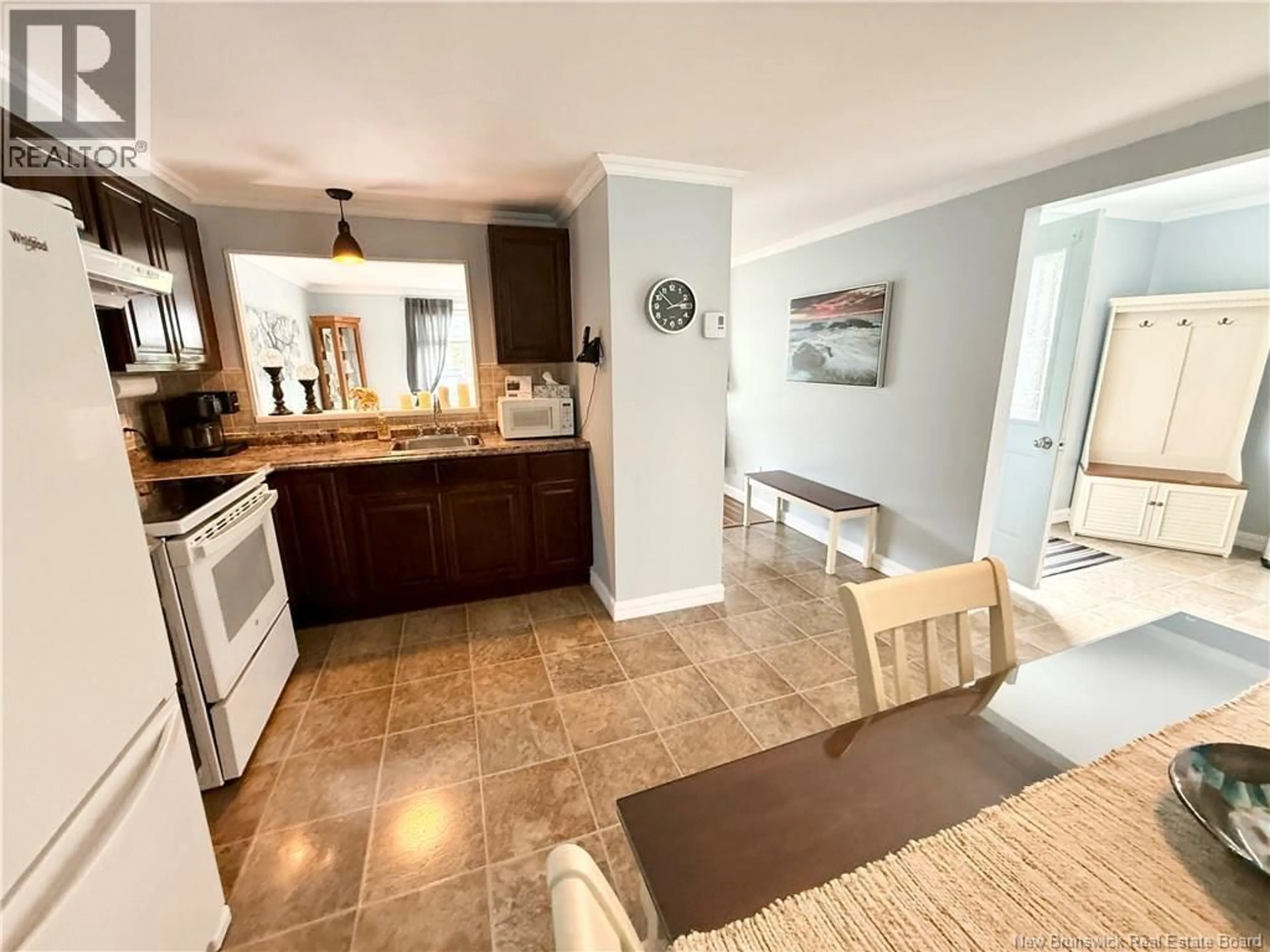 Open concept kitchen, ceramic/tile floor for 1032 ROUTE 315, Dunlop New Brunswick E8K2M7