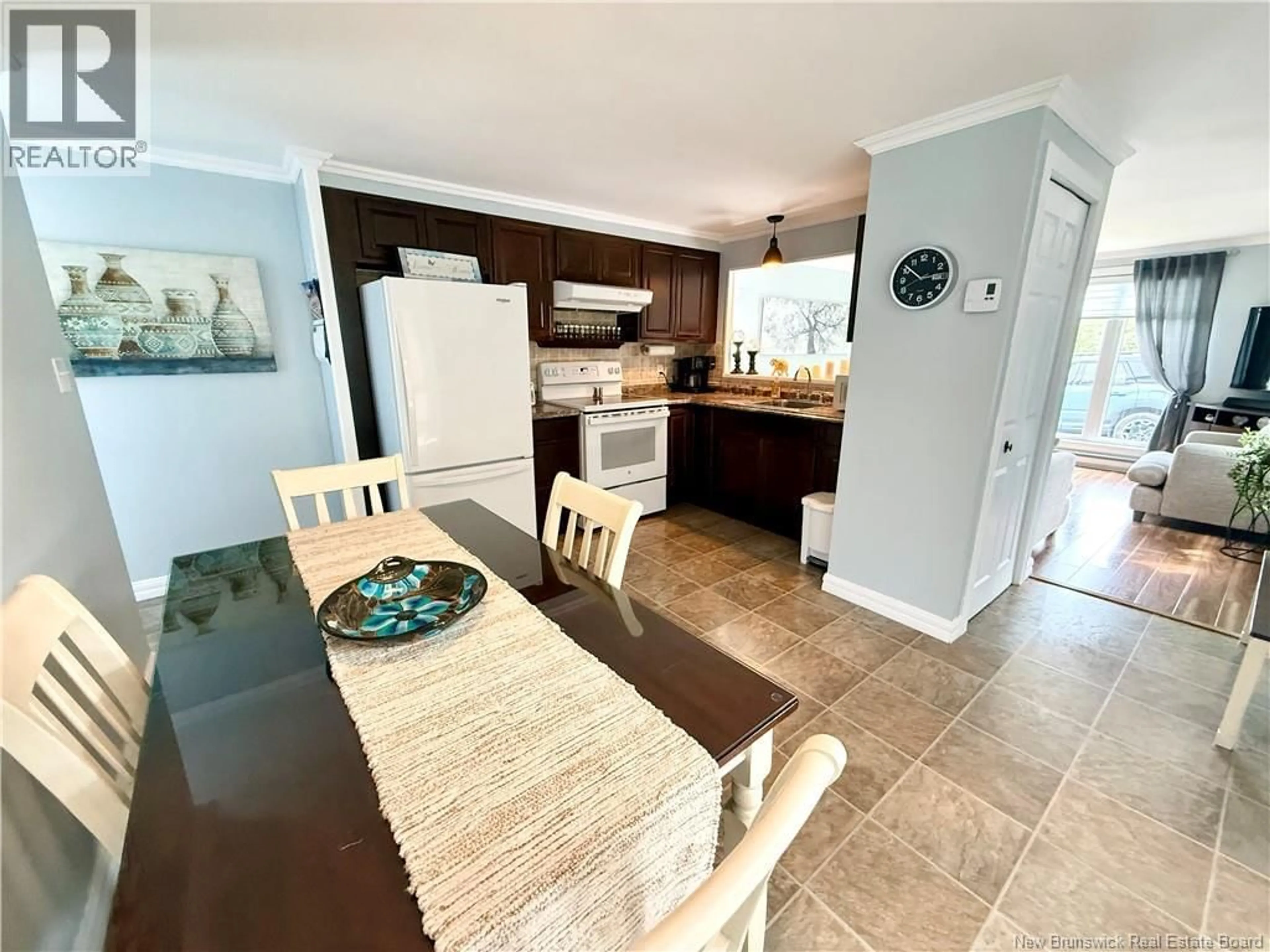 Open concept kitchen, ceramic/tile floor for 1032 ROUTE 315, Dunlop New Brunswick E8K2M7