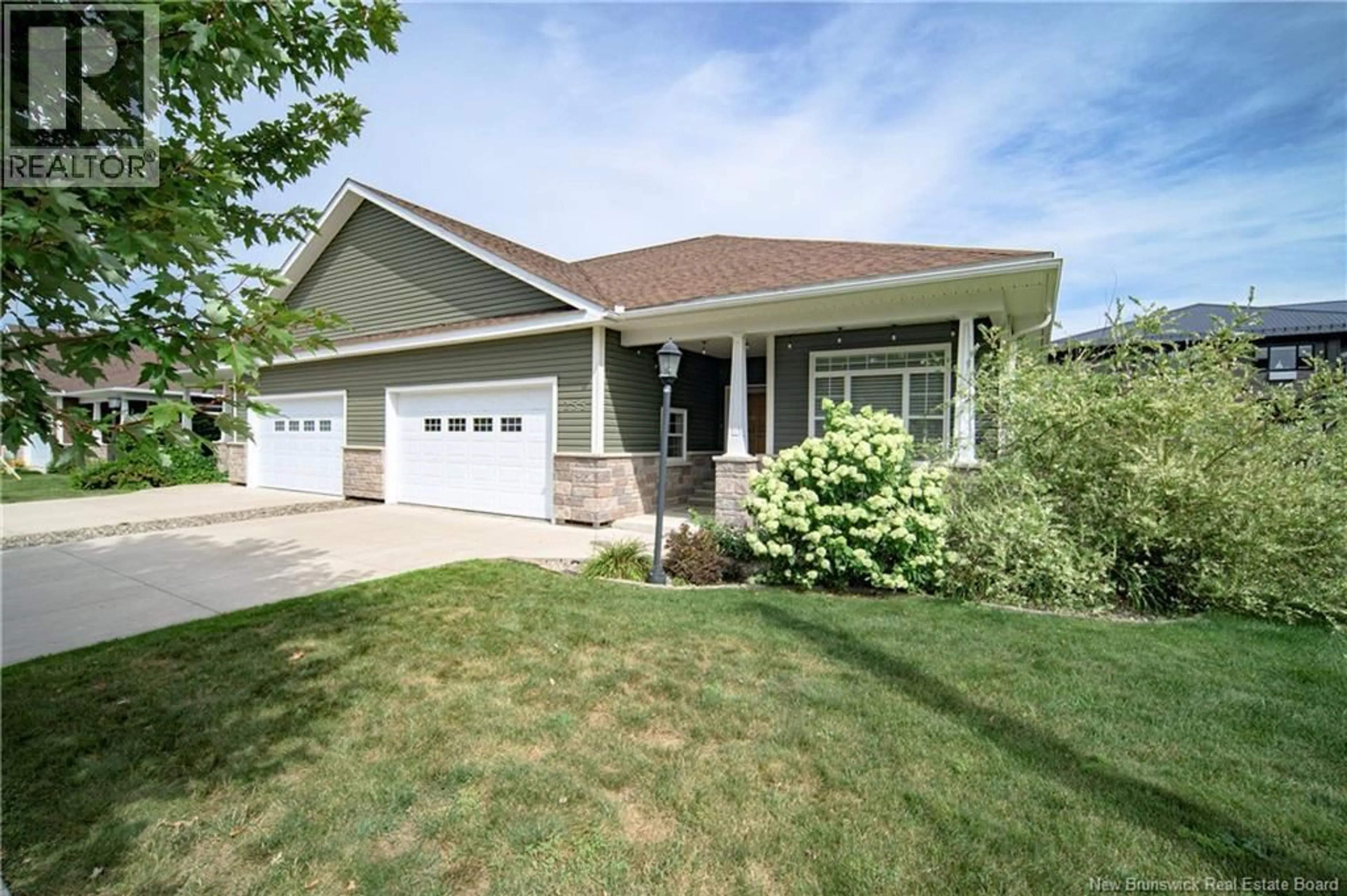 Home with vinyl exterior material, street for 255 RAINSFORD LANE, Fredericton New Brunswick E3B7T1