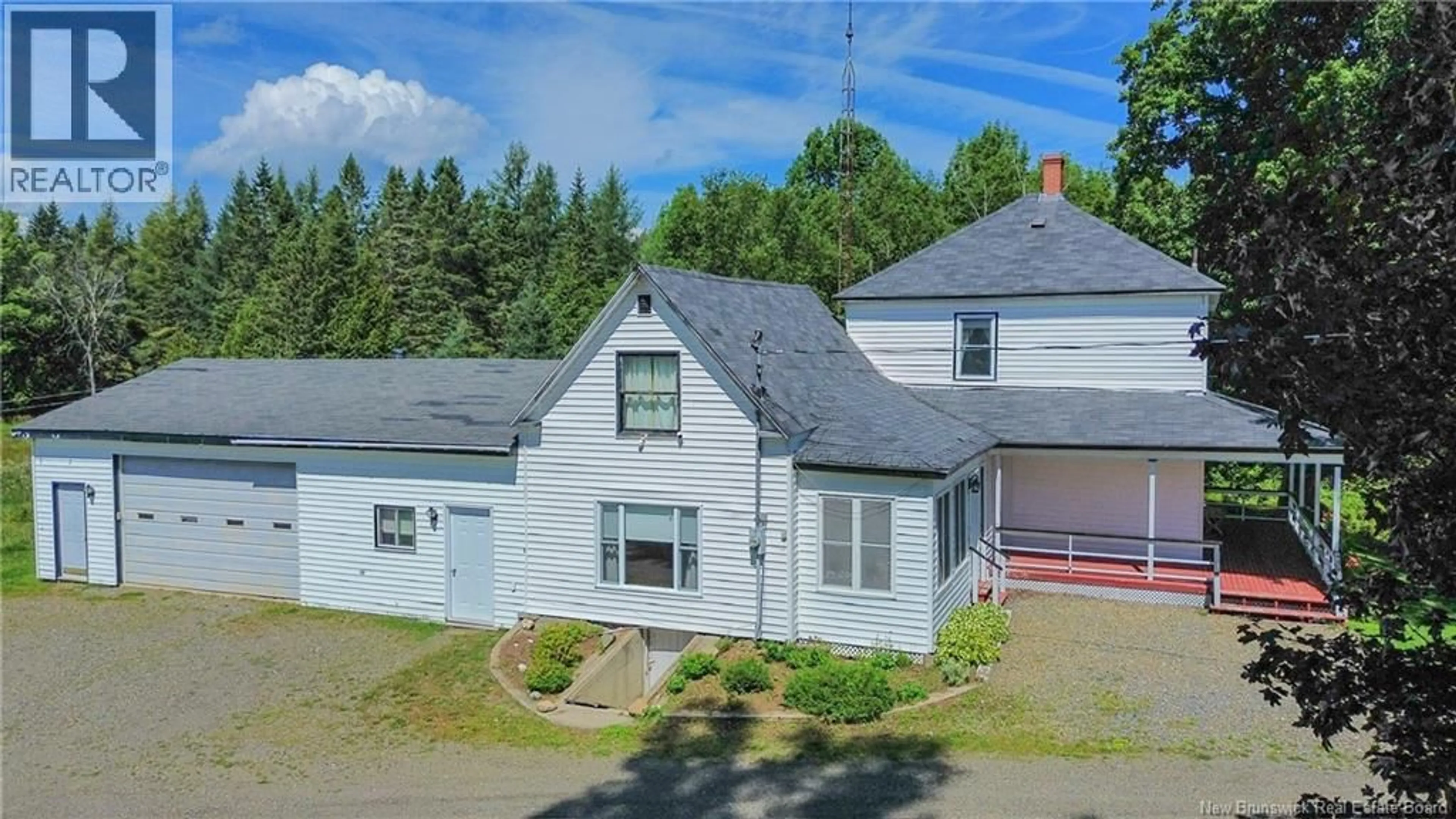 A pic from outside/outdoor area/front of a property/back of a property/a pic from drone, building for 1466 ROUTE 122, Skiff Lake New Brunswick E6H1N8
