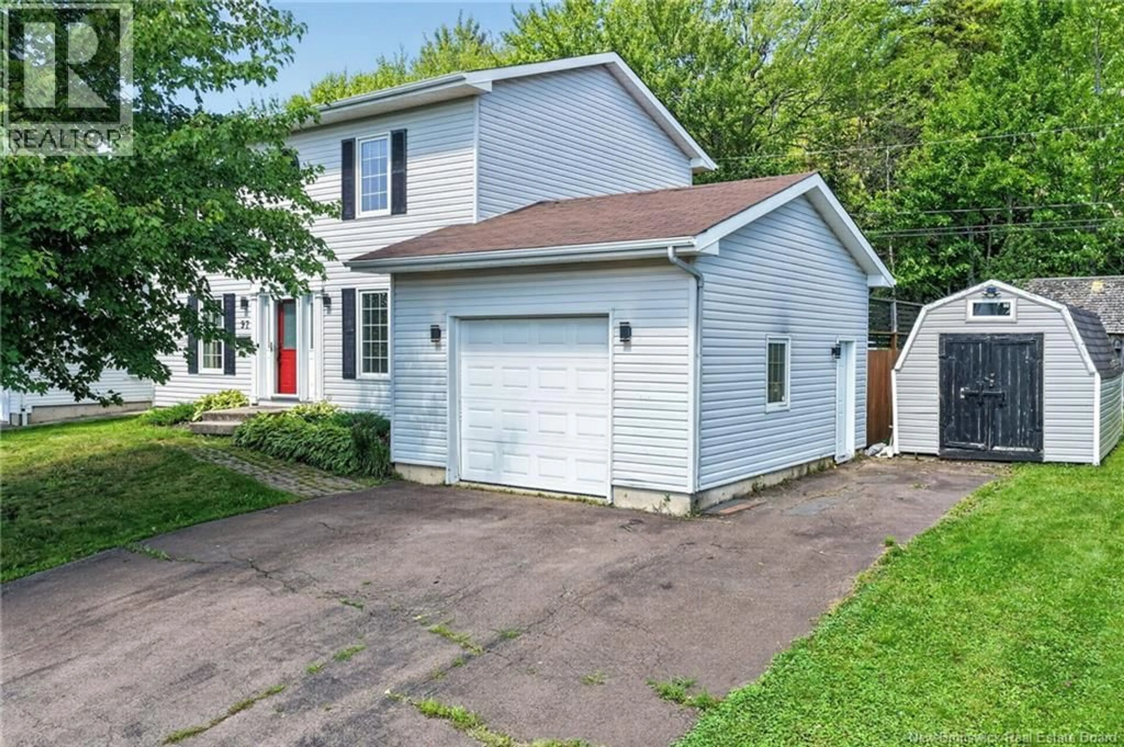 Home with vinyl exterior material, street for 97 OLD OAK CRESCENT, Moncton New Brunswick E1A6W3