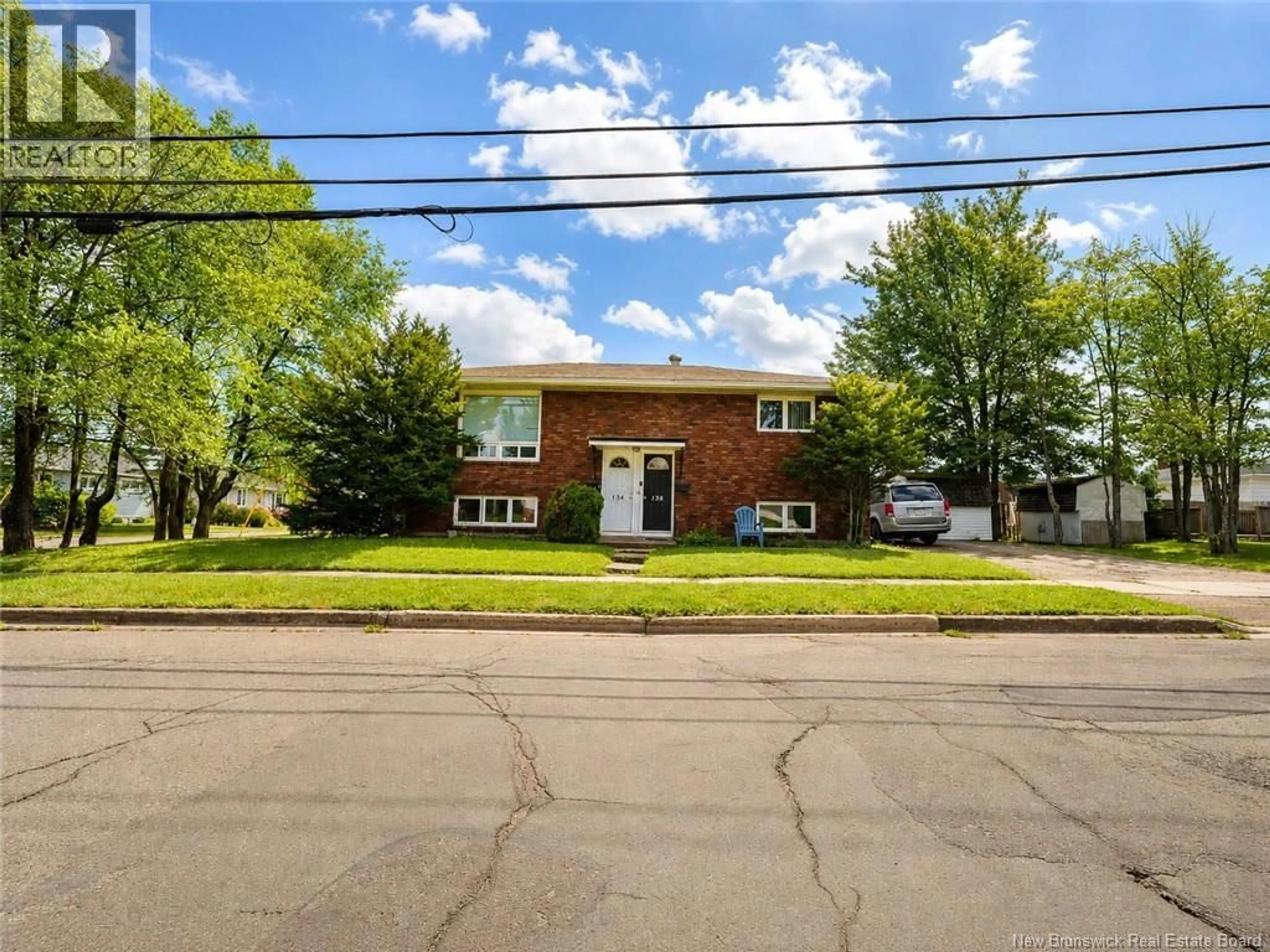 Home with brick exterior material, street for 136-138 CRANDALL STREET, Moncton New Brunswick E1C4E3