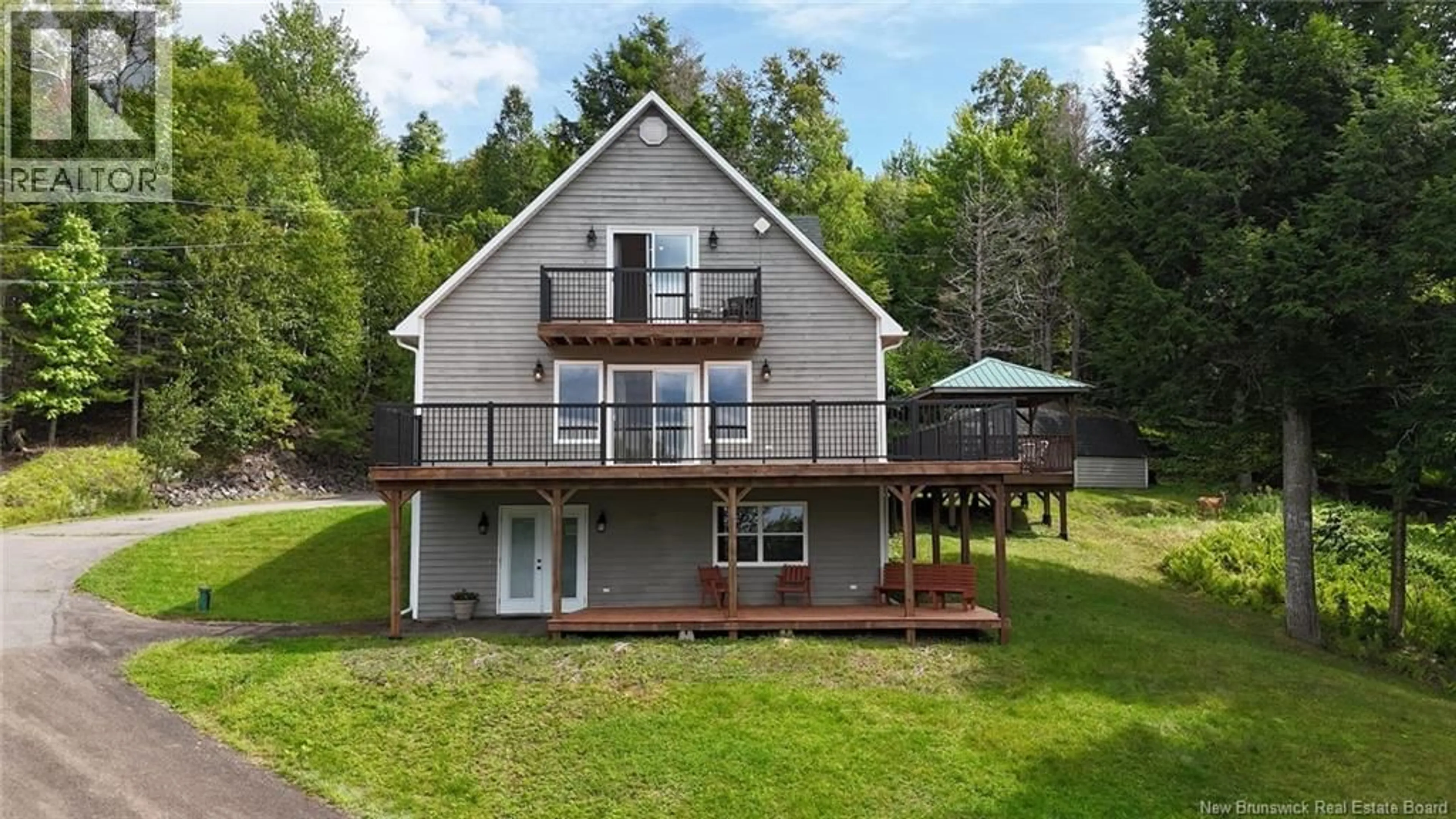 Home with vinyl exterior material, water/lake/river/ocean view for 211 JACKSON ROAD, Keswick Ridge New Brunswick E6L1V6
