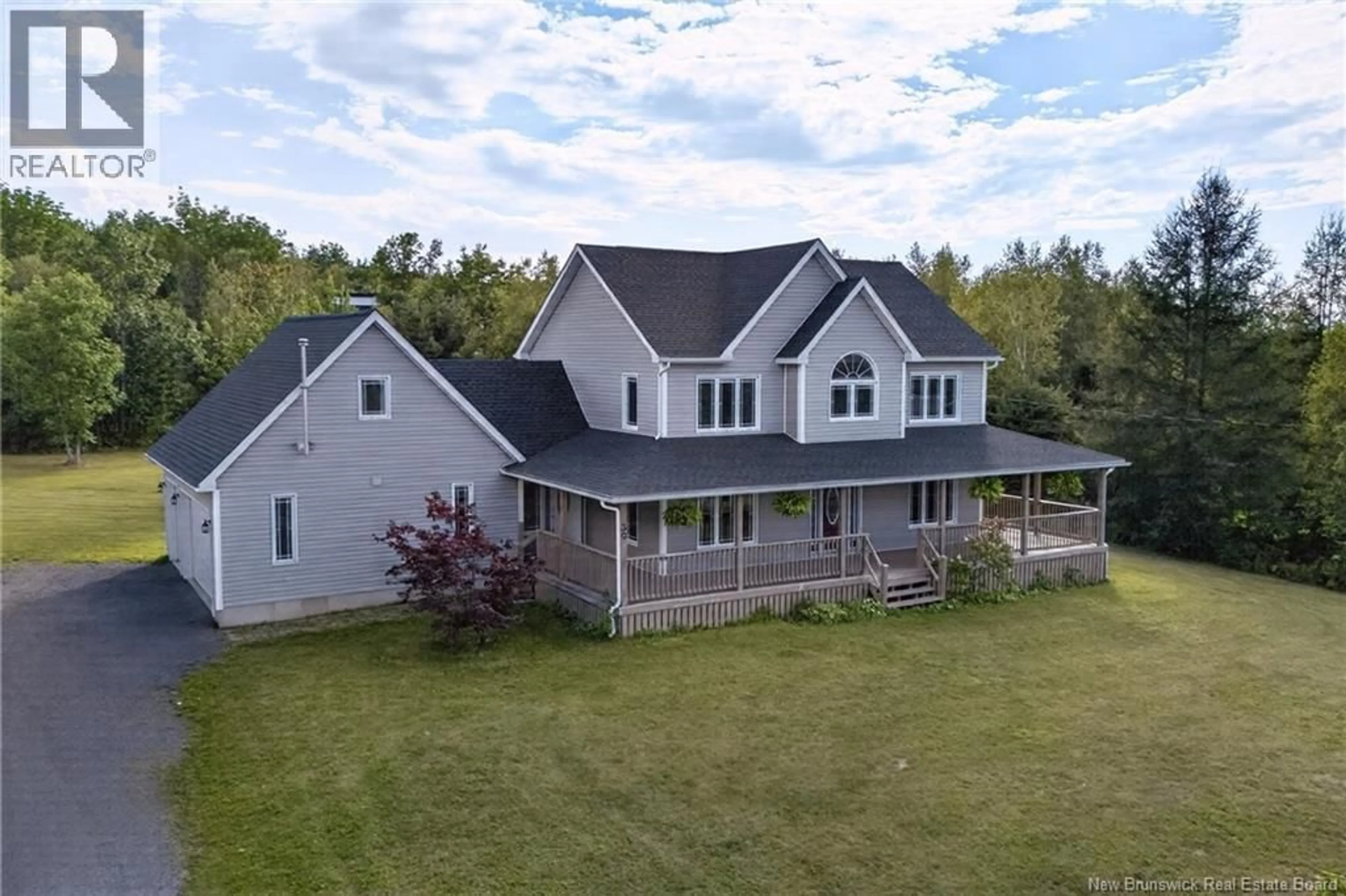 A pic from outside/outdoor area/front of a property/back of a property/a pic from drone, building for 30 JORDAN DRIVE, Hanwell New Brunswick E3E2M4