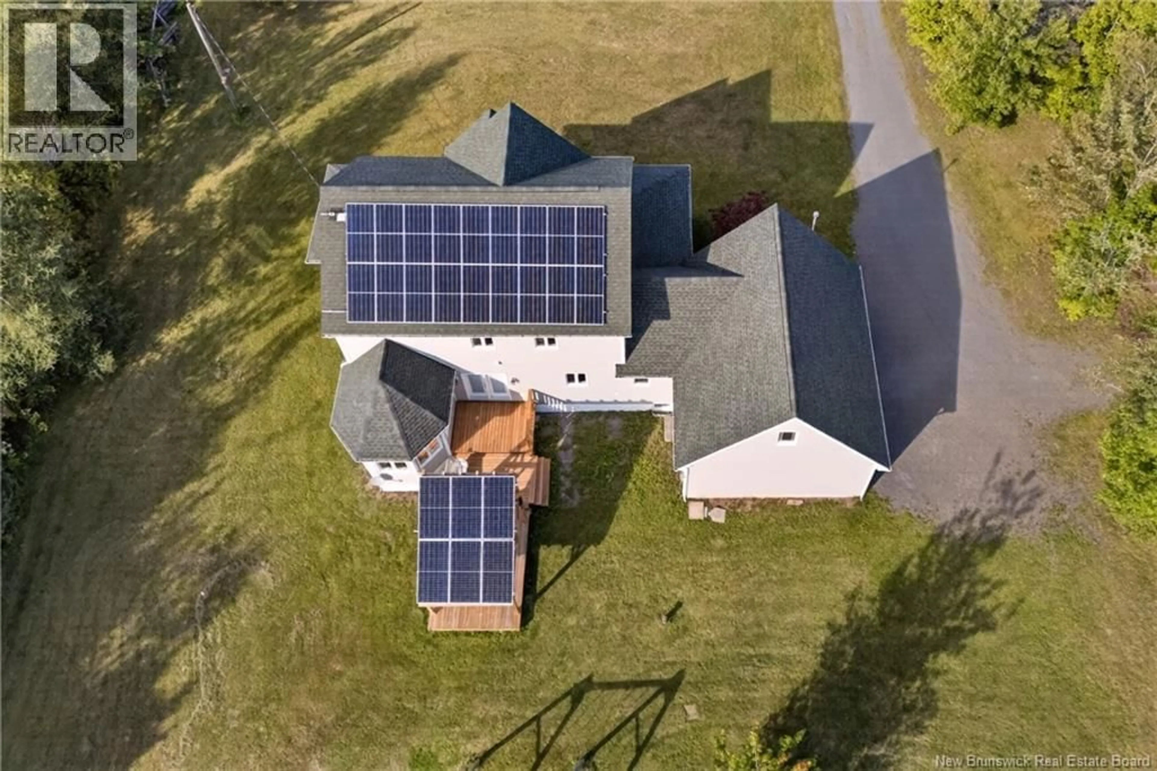 A pic from outside/outdoor area/front of a property/back of a property/a pic from drone, building for 30 JORDAN DRIVE, Hanwell New Brunswick E3E2M4