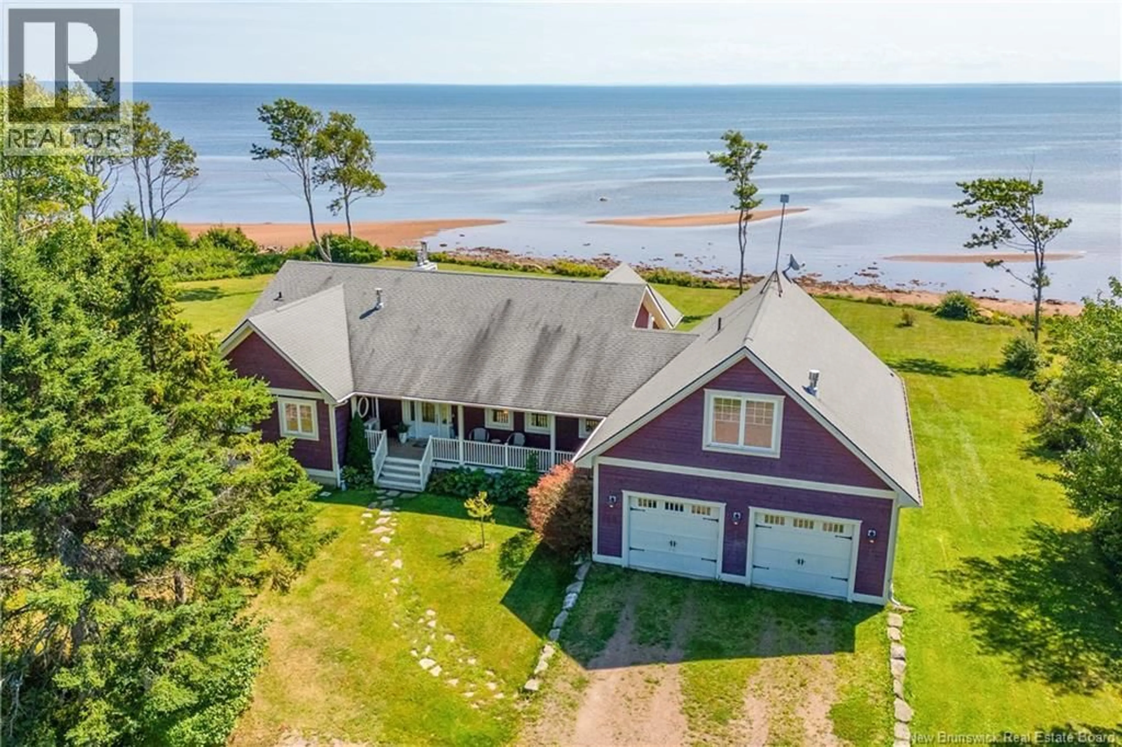 A pic from outside/outdoor area/front of a property/back of a property/a pic from drone, water/lake/river/ocean view for 954 ROUTE 960, Cape Spear New Brunswick E4M0A3