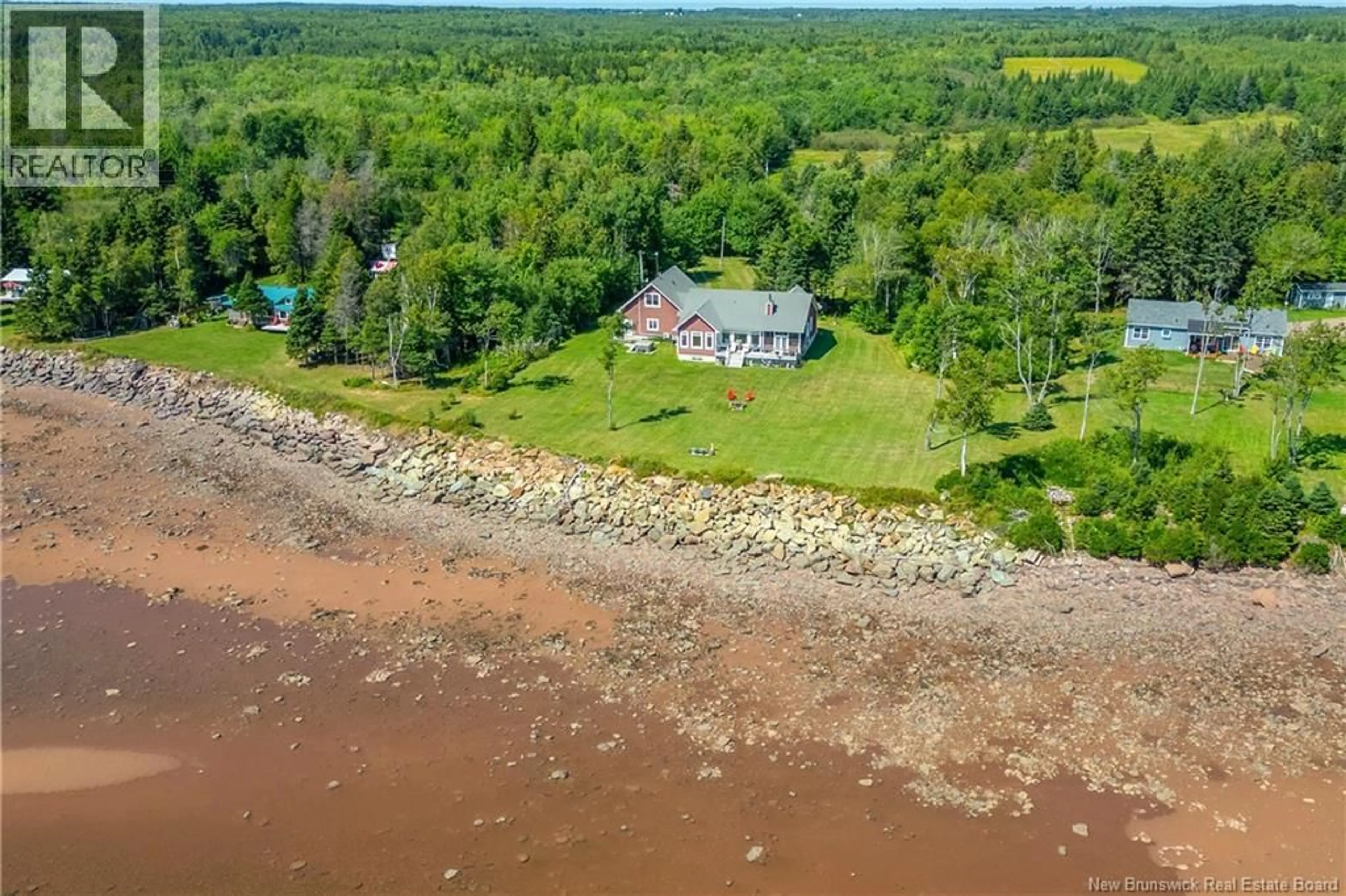A pic from outside/outdoor area/front of a property/back of a property/a pic from drone, water/lake/river/ocean view for 954 ROUTE 960, Cape Spear New Brunswick E4M0A3
