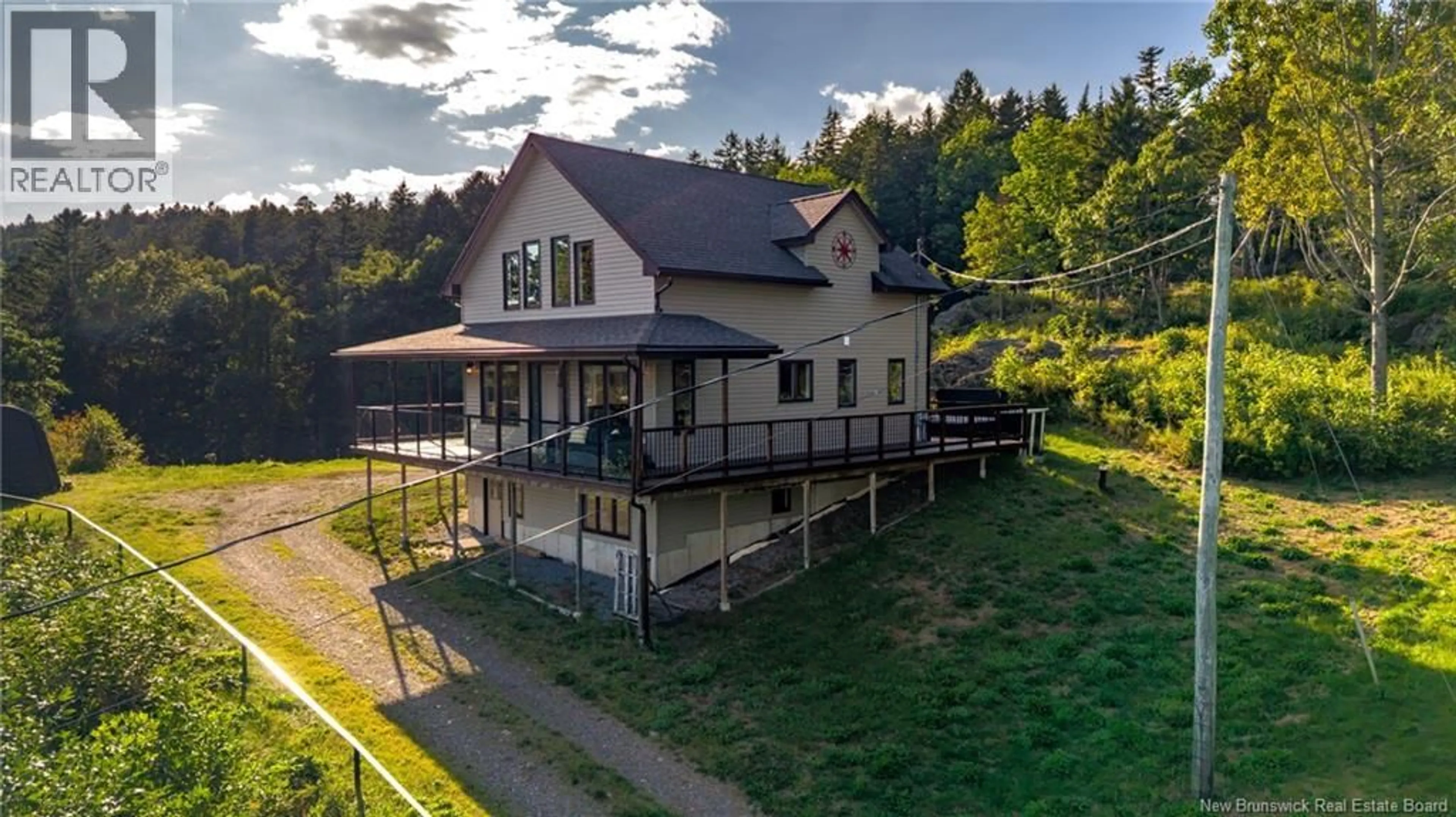 A pic from outside/outdoor area/front of a property/back of a property/a pic from drone, building for 2128 ROUTE 845, Bayswater New Brunswick E5S1K2