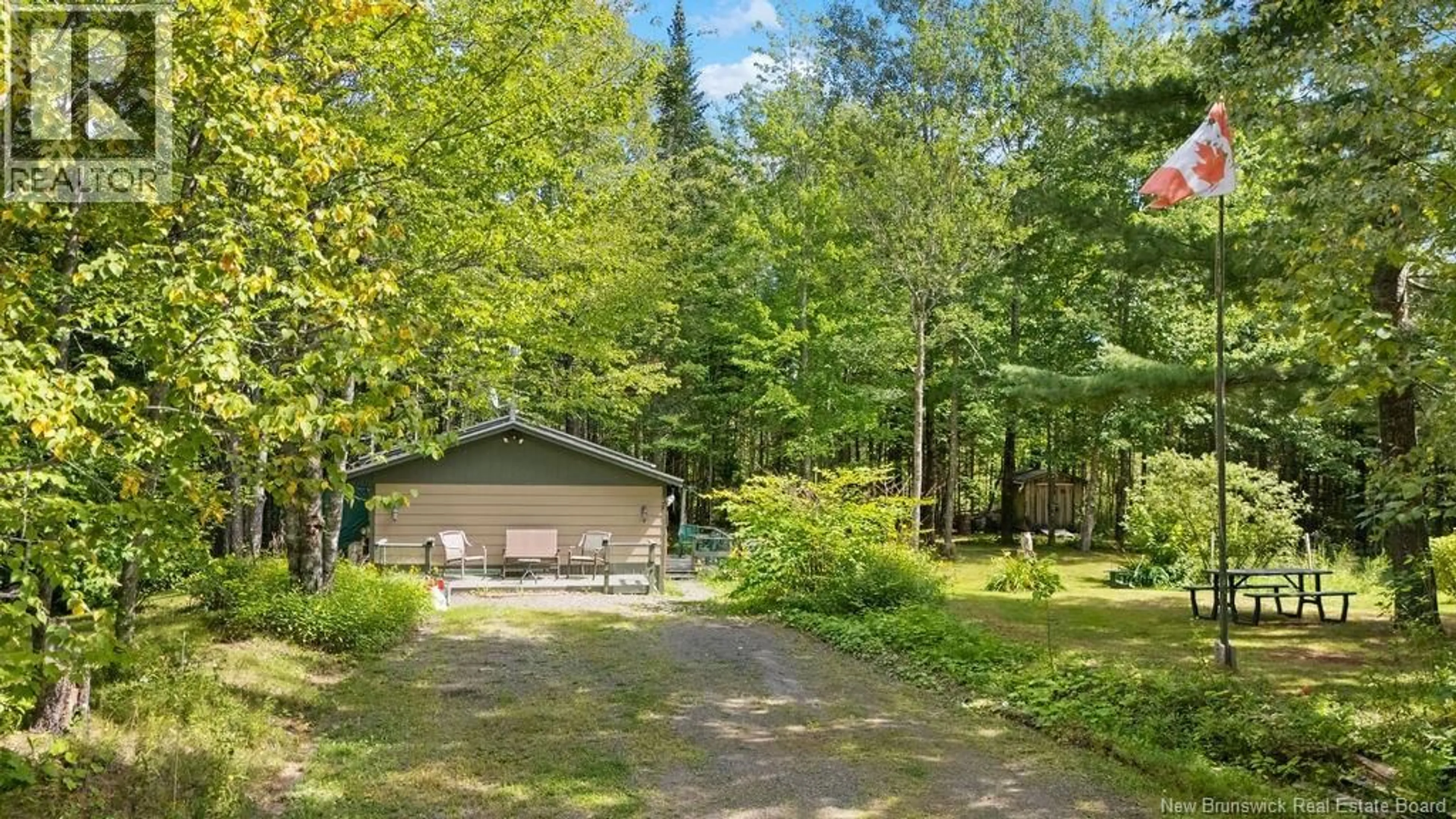 Patio, forest/trees view for 20 HARPER SETTLEMENT ROAD, Anagance New Brunswick E4Z1E6