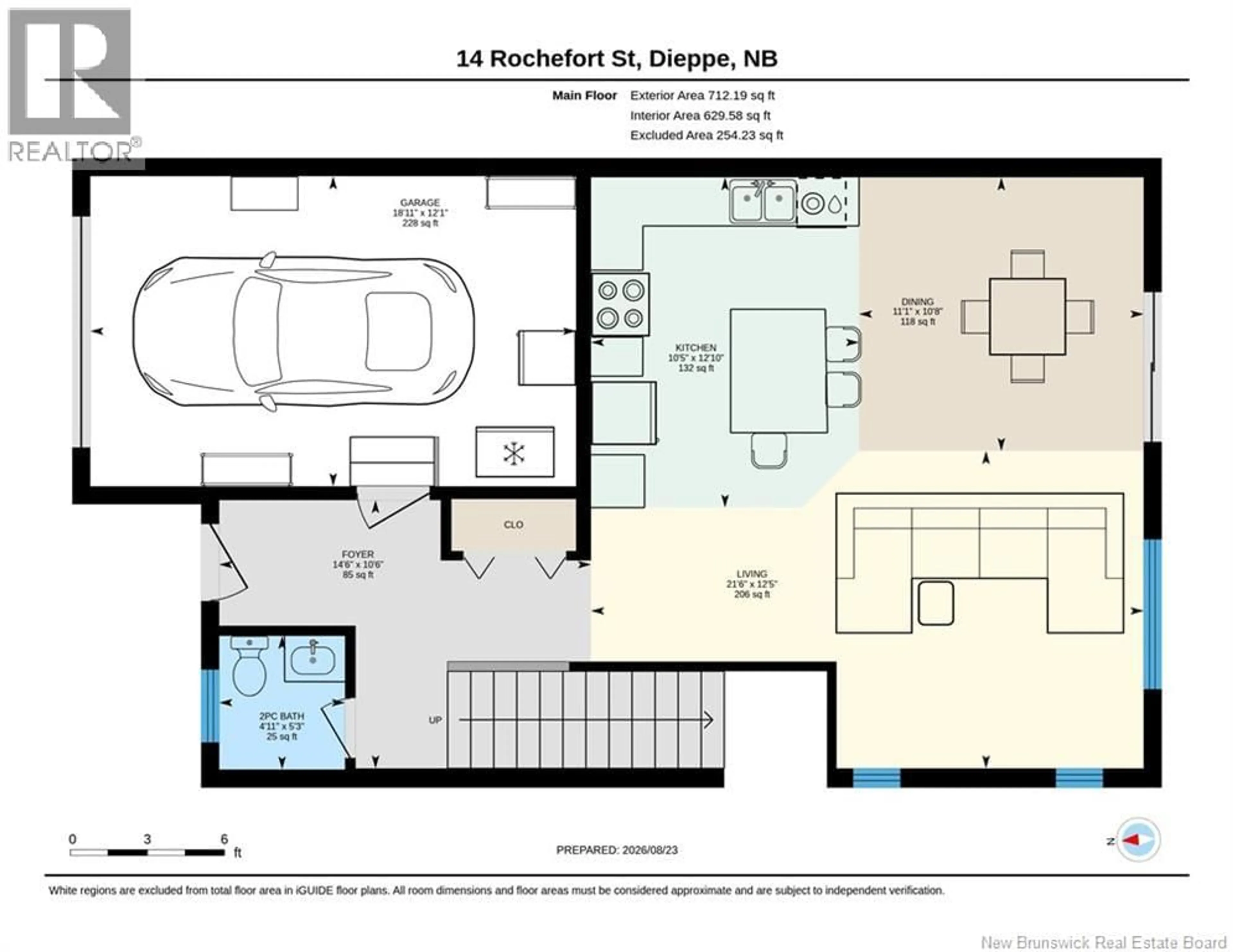 Floor plan for 14 ROCHEFORT STREET, Dieppe New Brunswick E1A6S4