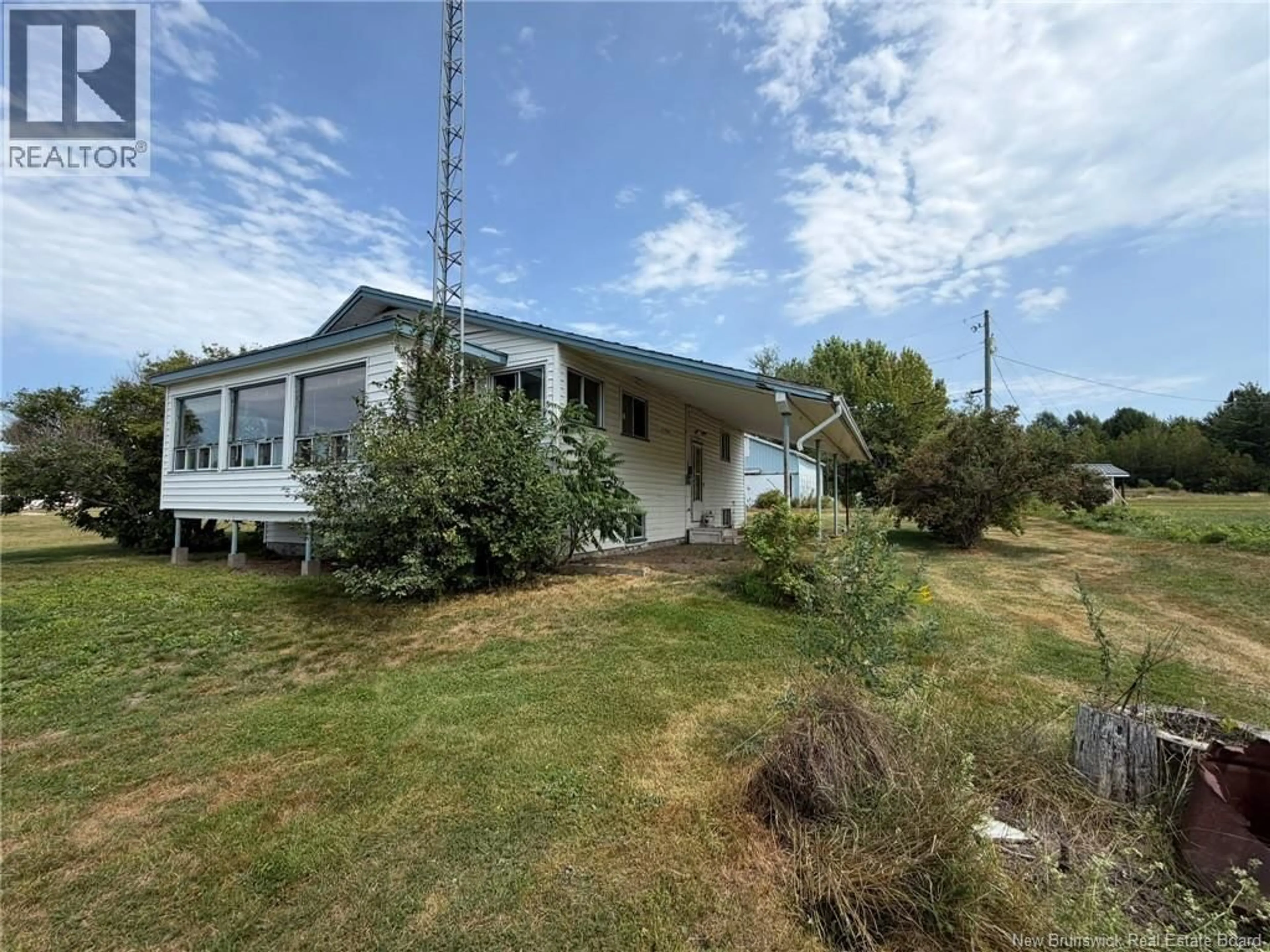 A pic from outside/outdoor area/front of a property/back of a property/a pic from drone, water/lake/river/ocean view for 36 G STEWART ROAD, Quarryville New Brunswick E9E2L2