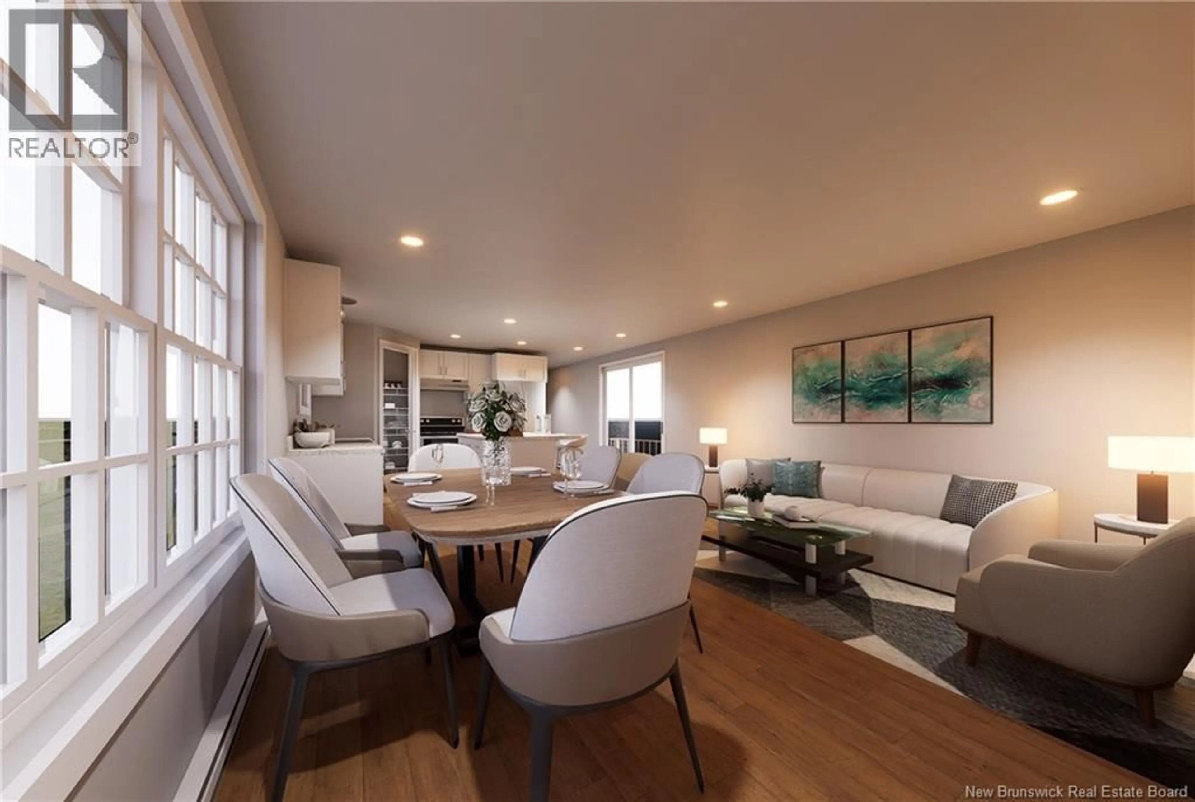 Living room with furniture, wood/laminate floor for 9 VILLARS STREET, Moncton New Brunswick E1H3J8