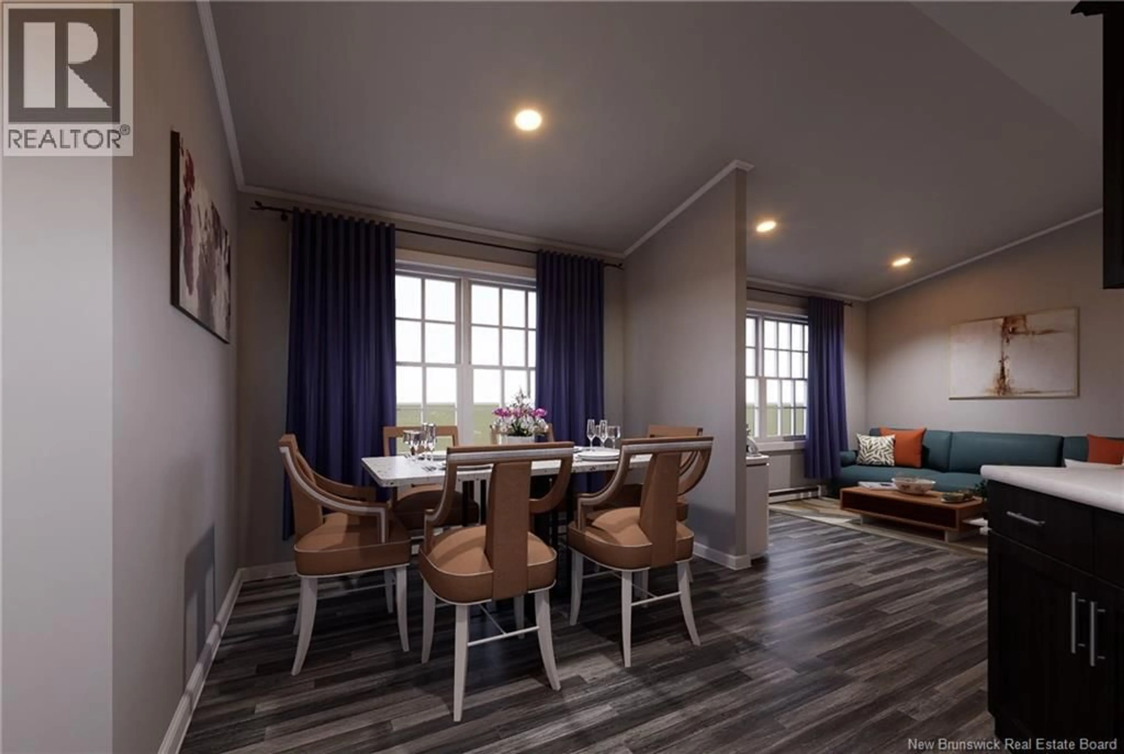 Dining room, wood/laminate floor for 31 EMERALD CRESCENT, Moncton New Brunswick E1H3E2