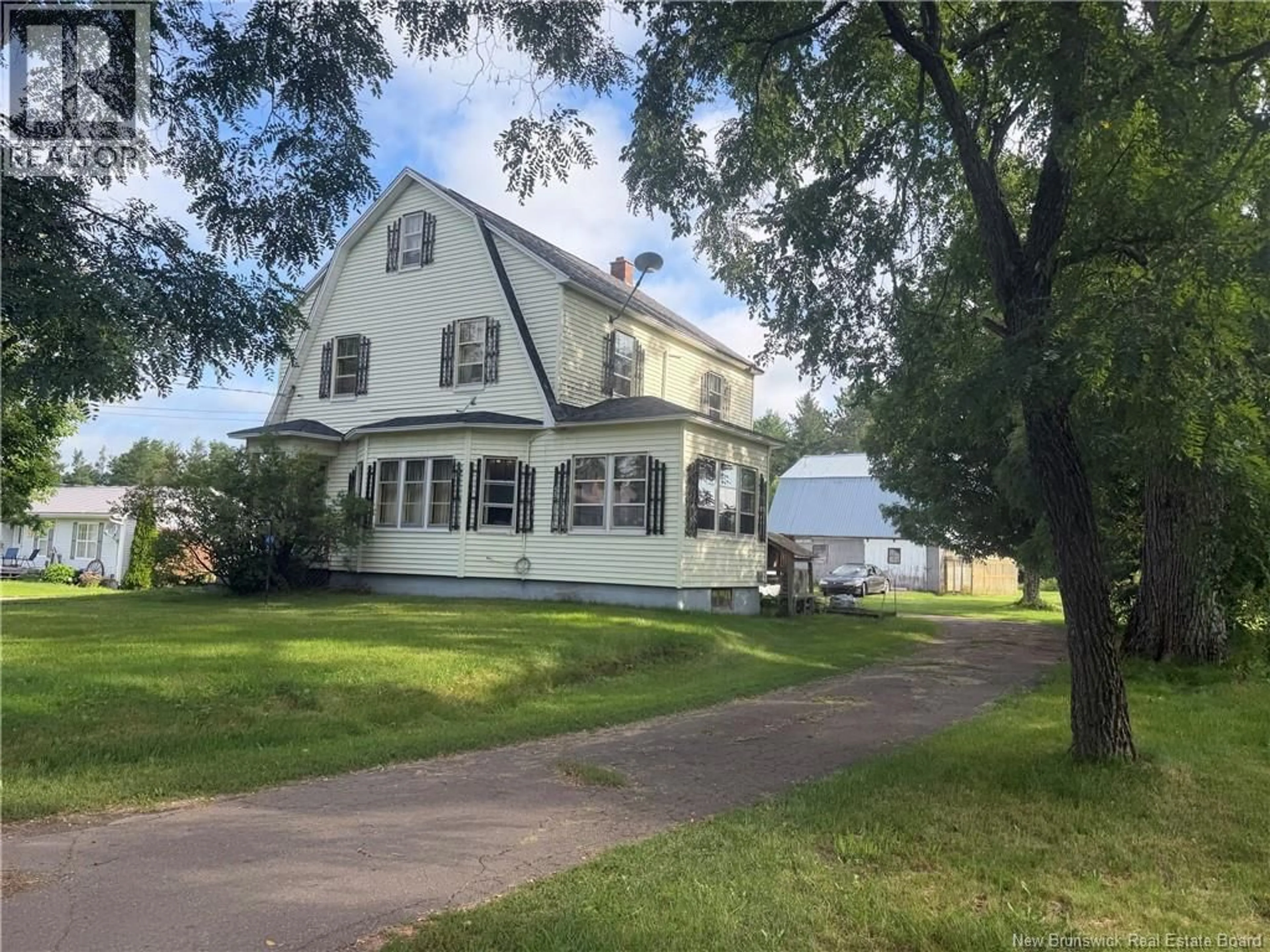A pic from outside/outdoor area/front of a property/back of a property/a pic from drone, street for 49 RIVER ROAD, Elgin New Brunswick E4Z2H3