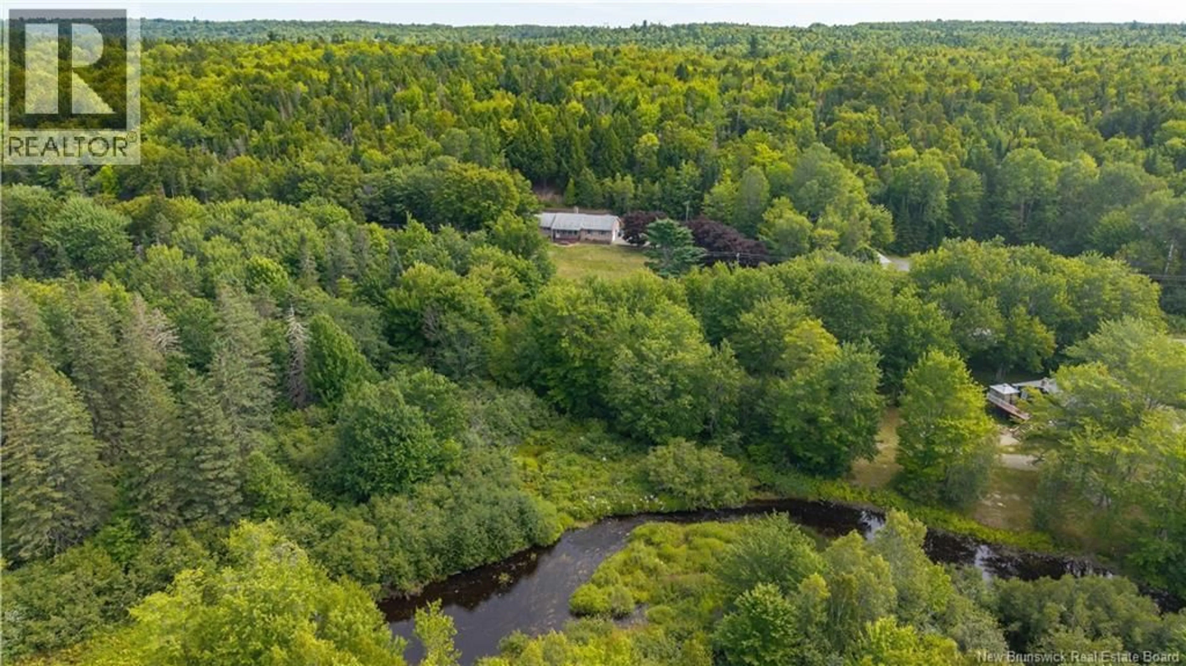 A pic from outside/outdoor area/front of a property/back of a property/a pic from drone, water/lake/river/ocean view for 488 ROUTE 750, Valley Road New Brunswick E3L4V1