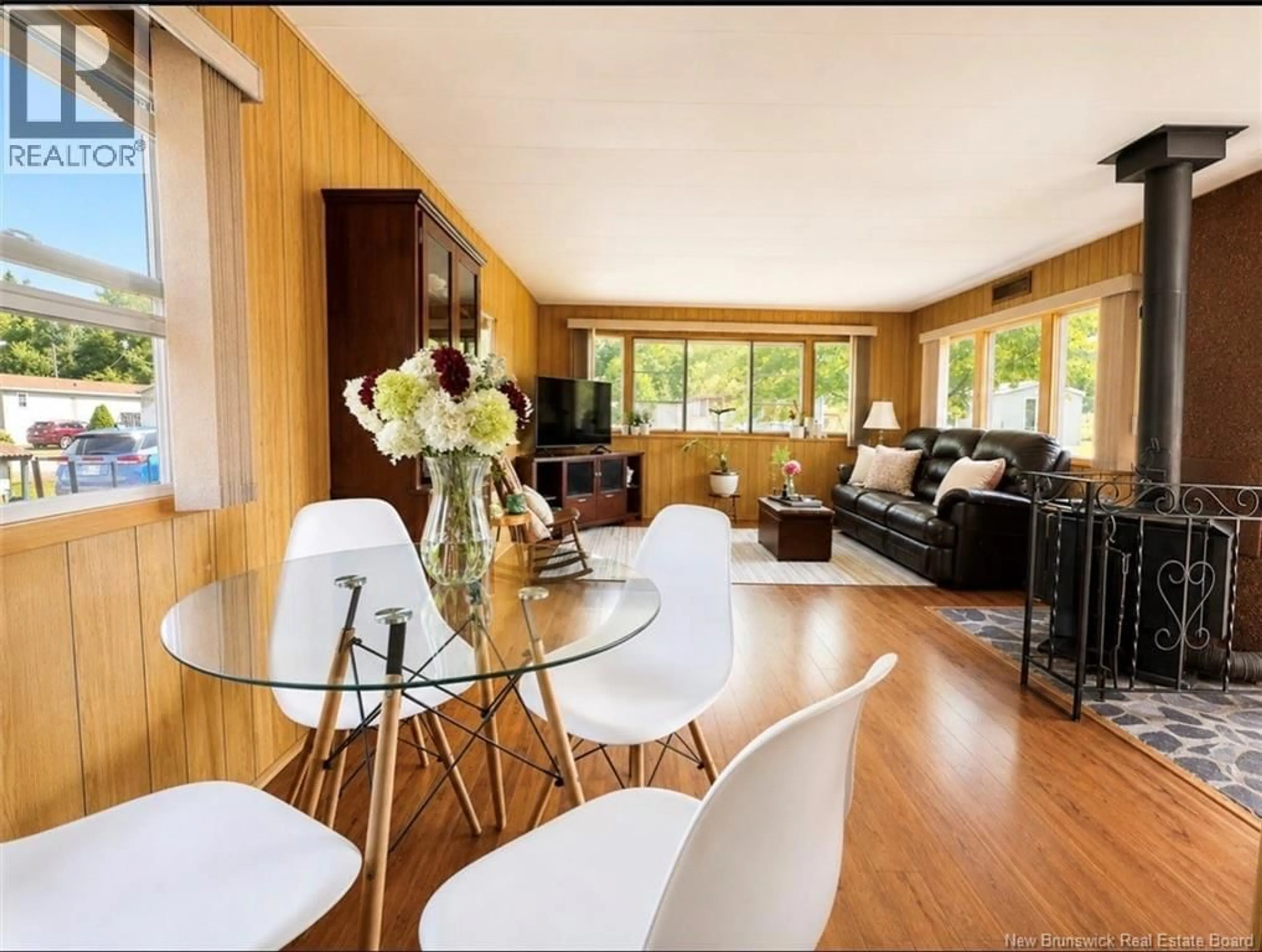 Living room with furniture, wood/laminate floor for 144 CONIFER, Saint John New Brunswick E2K4T2