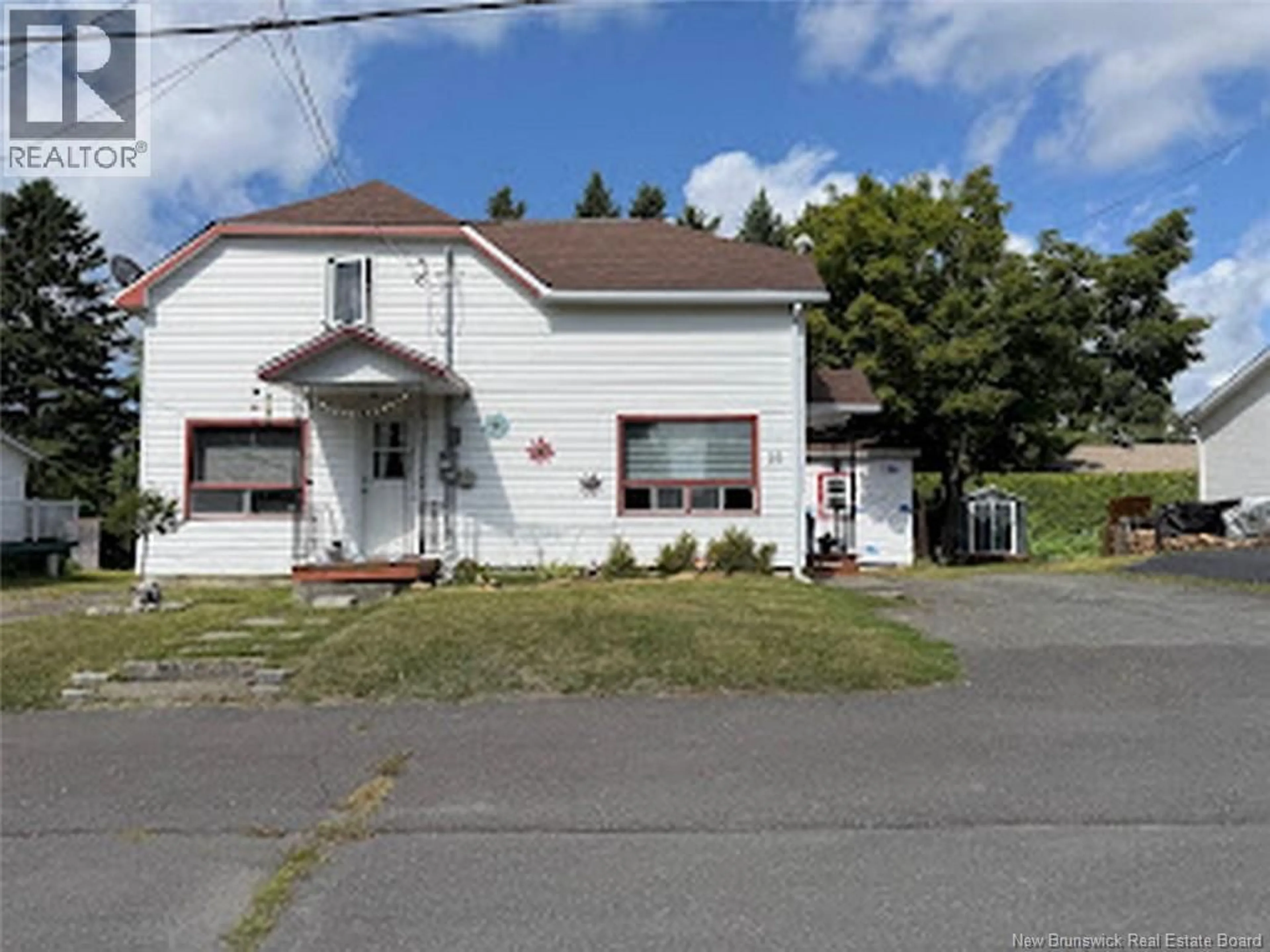 A pic from outside/outdoor area/front of a property/back of a property/a pic from drone, street for 23 LAJOIE STREET, Saint-Basile New Brunswick E7C1E1
