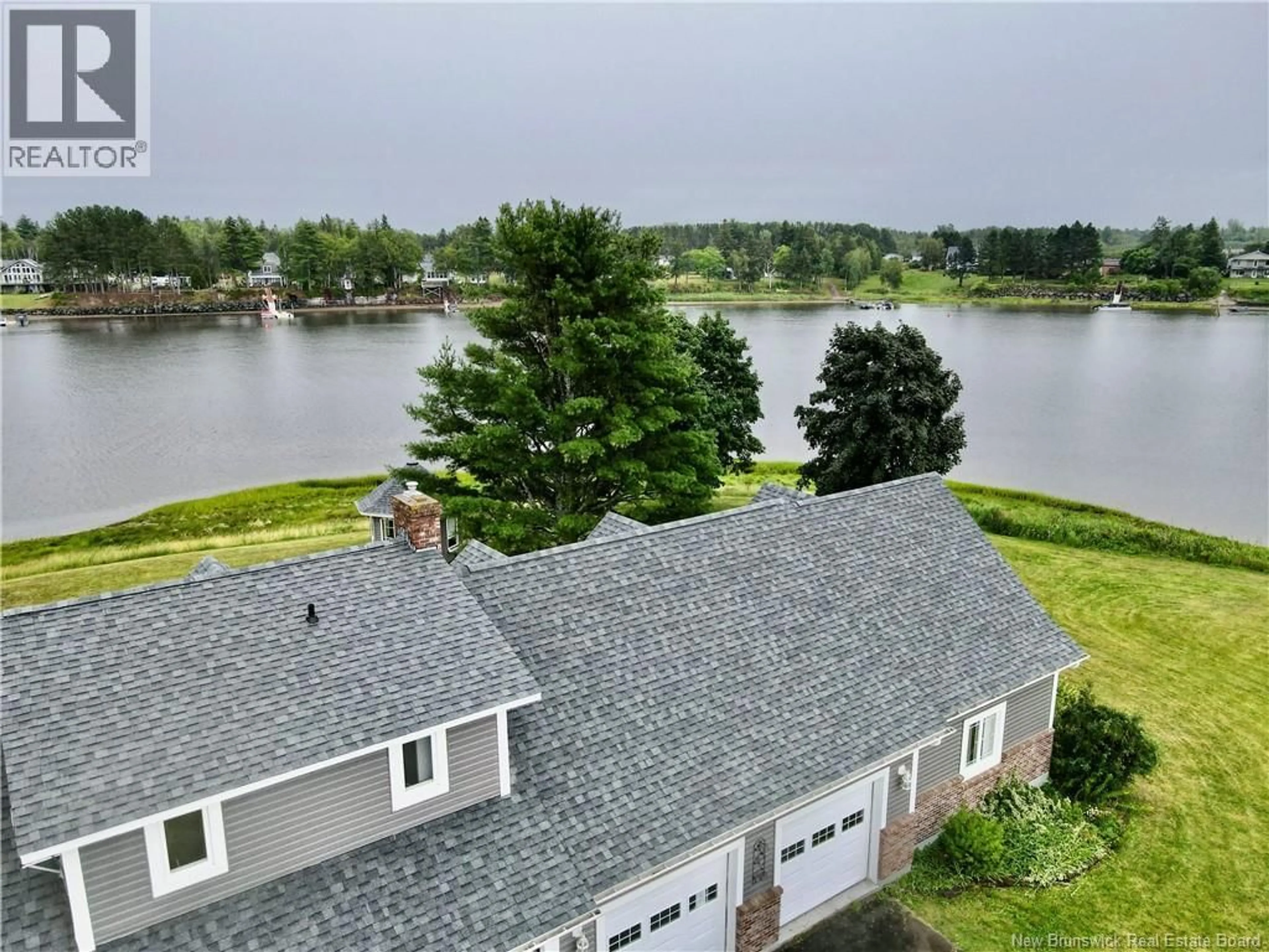 A pic from outside/outdoor area/front of a property/back of a property/a pic from drone, water/lake/river/ocean view for 150 BLANCHARD TRAIL ROAD, Aldouane New Brunswick E4W5A9