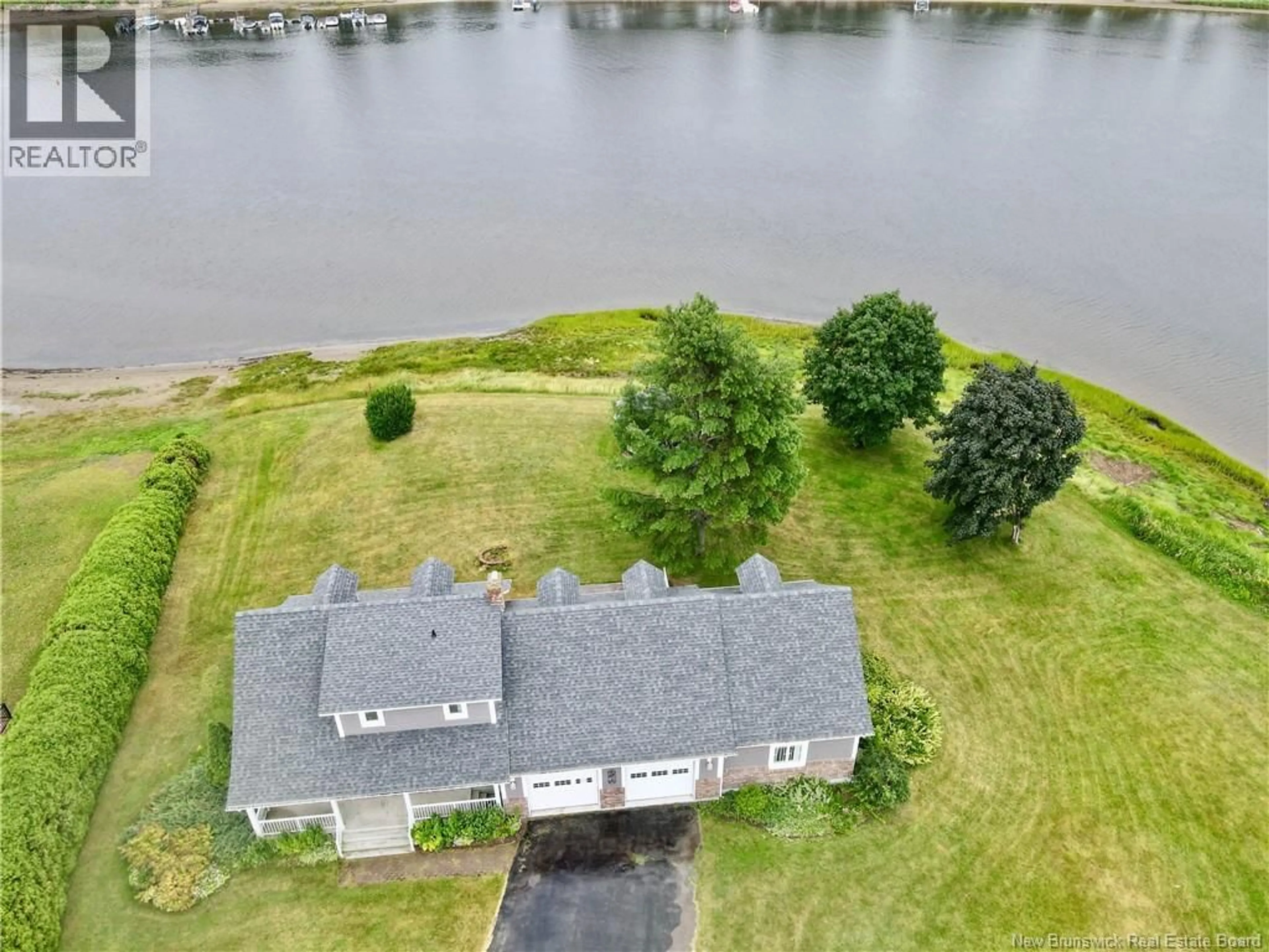 A pic from outside/outdoor area/front of a property/back of a property/a pic from drone, water/lake/river/ocean view for 150 BLANCHARD TRAIL ROAD, Aldouane New Brunswick E4W5A9