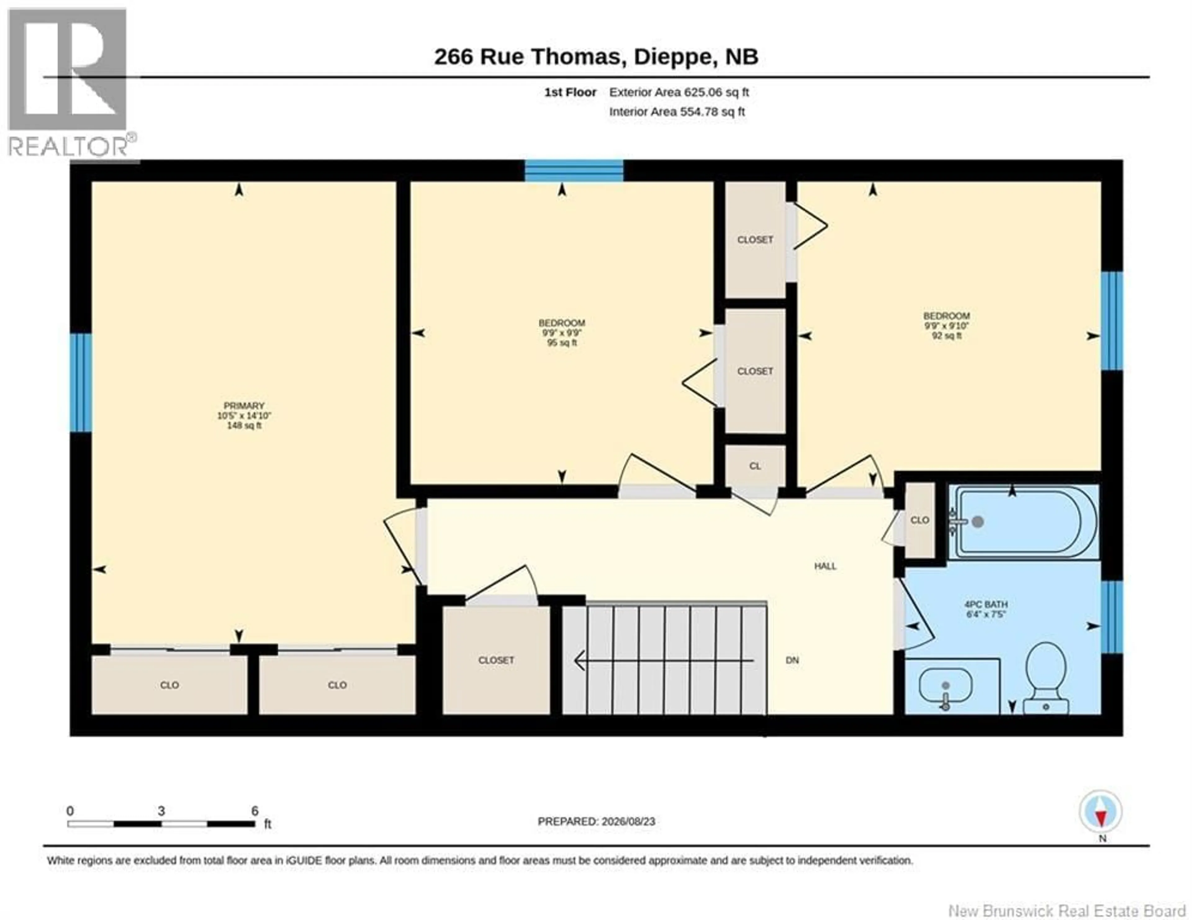Floor plan for 266 POMMIERS STREET, Dieppe New Brunswick E1A2C2
